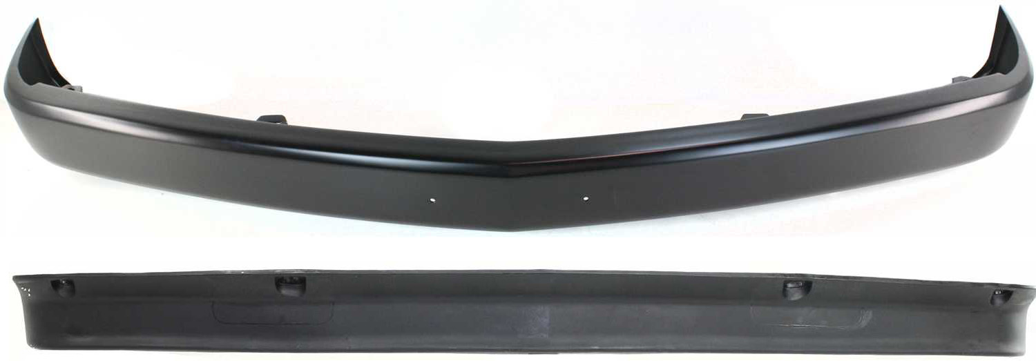 AM C K FULL SIZE P U 88-00 FRONT BUMPER Face Bar Painted Black 2 pc kit w Valance SKU KIT 082417-21 Partslink GM1002168 GM1090108 OEM 15607509-15569428