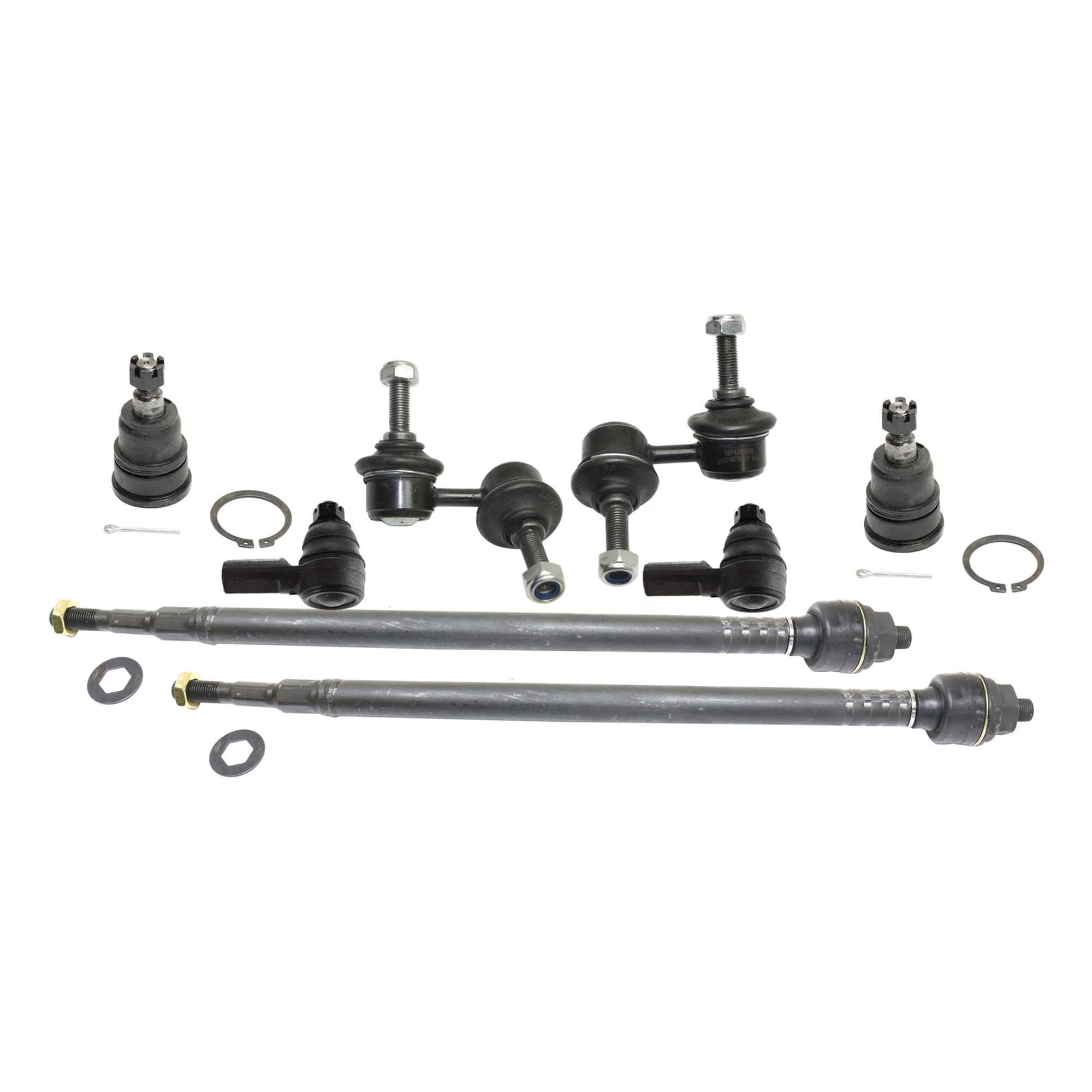 AM CIVIC 02-05 FRONT SUSPENSION KIT RH AND LH 8 pc kit w Ball Joints Sway Bar Links and Tie Rod Ends SKU KIT 082417-22 OEM 5051410-45D2399 FA2354 MK90493