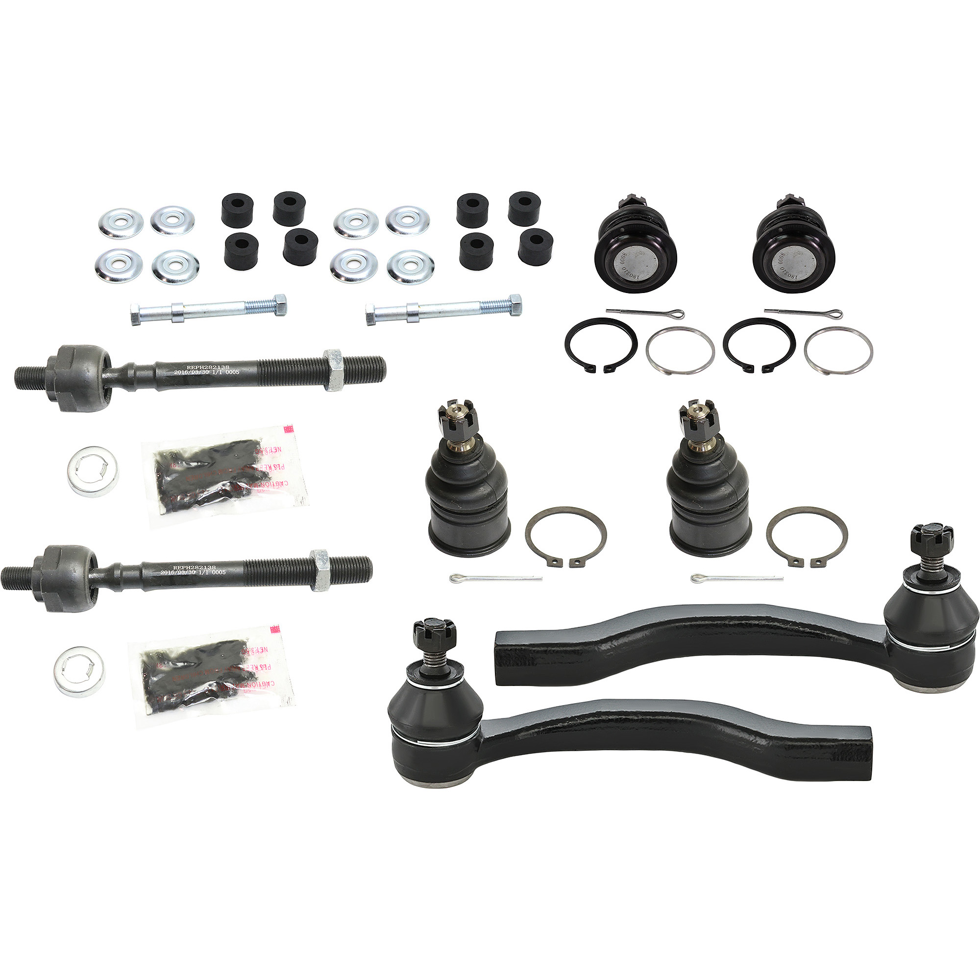 AM CIVIC 96-00 FRONT SUSPENSION KIT RH AND LH 10 pc Kit w Ball Joints Sway Bar Links and Tie Rod Ends SKU KIT 082417-59 OEM 5001101-45D0101 B90469 FA2155
