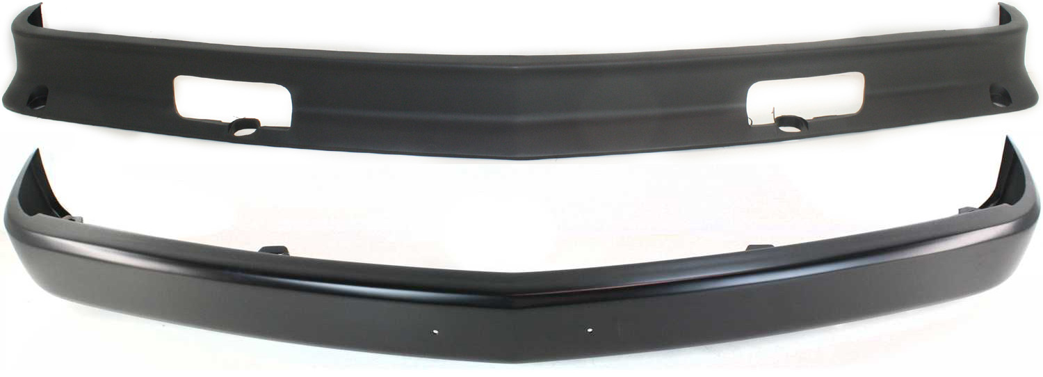 AM C K FULL SIZE P U 88-00 FRONT BUMPER Face Bar Painted Black 2 pc kit w Valance SKU KIT 082417-88 Partslink GM1002168 GM1090105 OEM 15607509-15569430