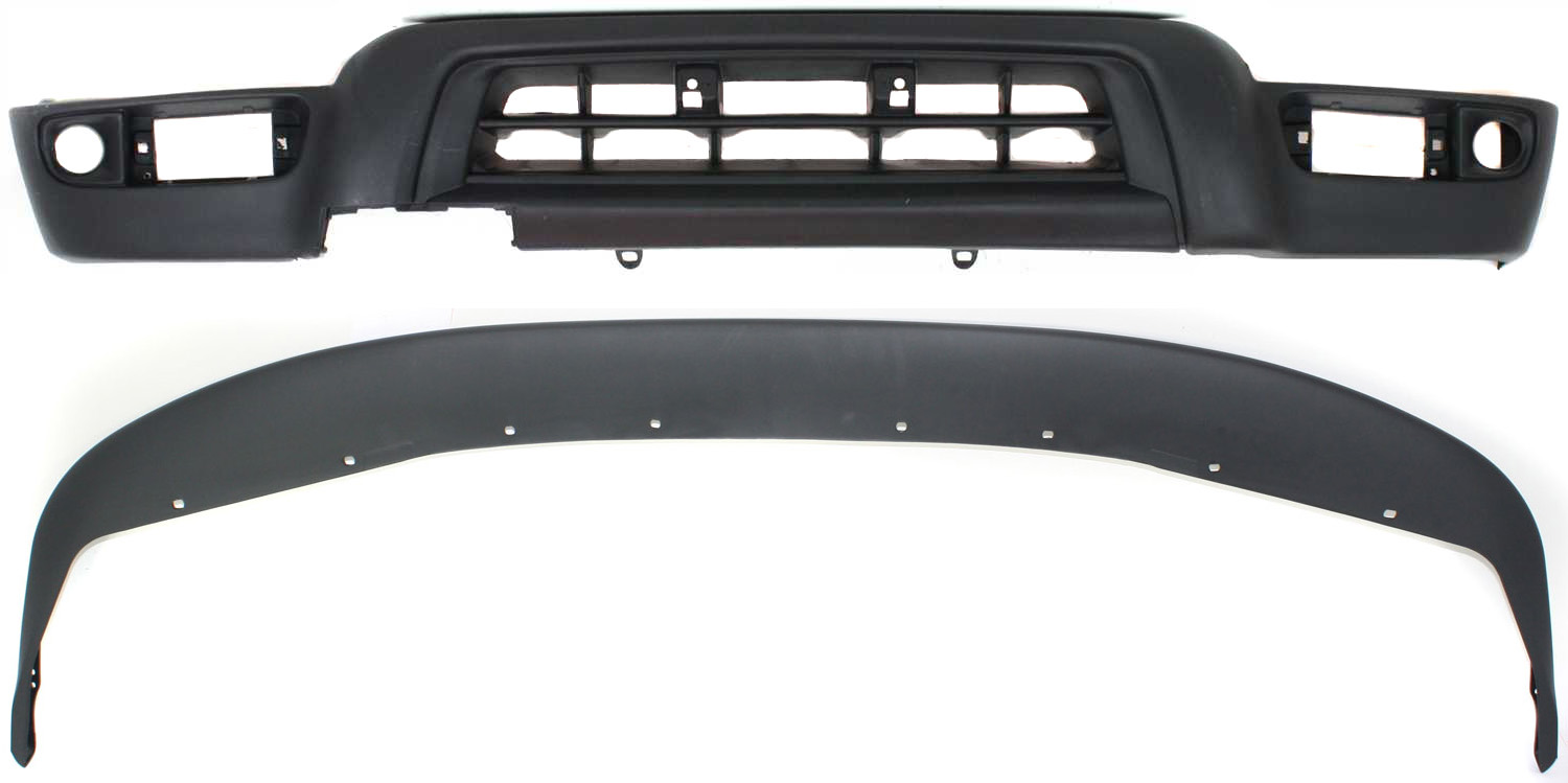 AM 4RUNNER 99-02 FRONT BUMPER MOLDING RH AND LH 2 pc kit with Lower Panel SKU KIT 082417-90 Partslink TO1087108 TO1095182 OEM 5211935020-5391135911