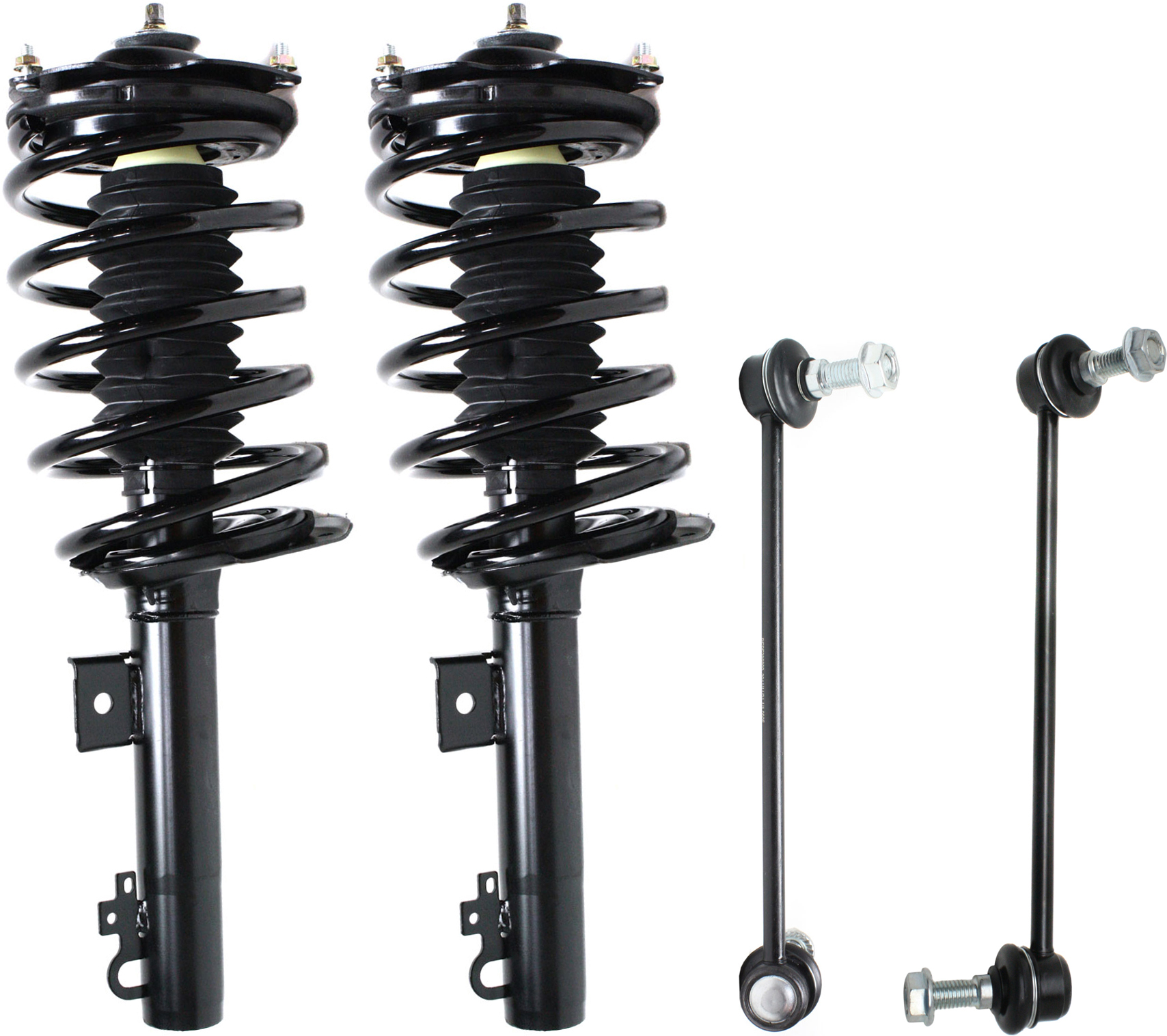 AM TAURUS 96-07 SABLE 96-05 FRONT SUSPENSION KIT RH AND LH 4 pc kit with Loaded Struts and Sway Bar Links SKU KIT 082516-35 OEM 3F1Z18125DA 3F1Z18124CB 6810