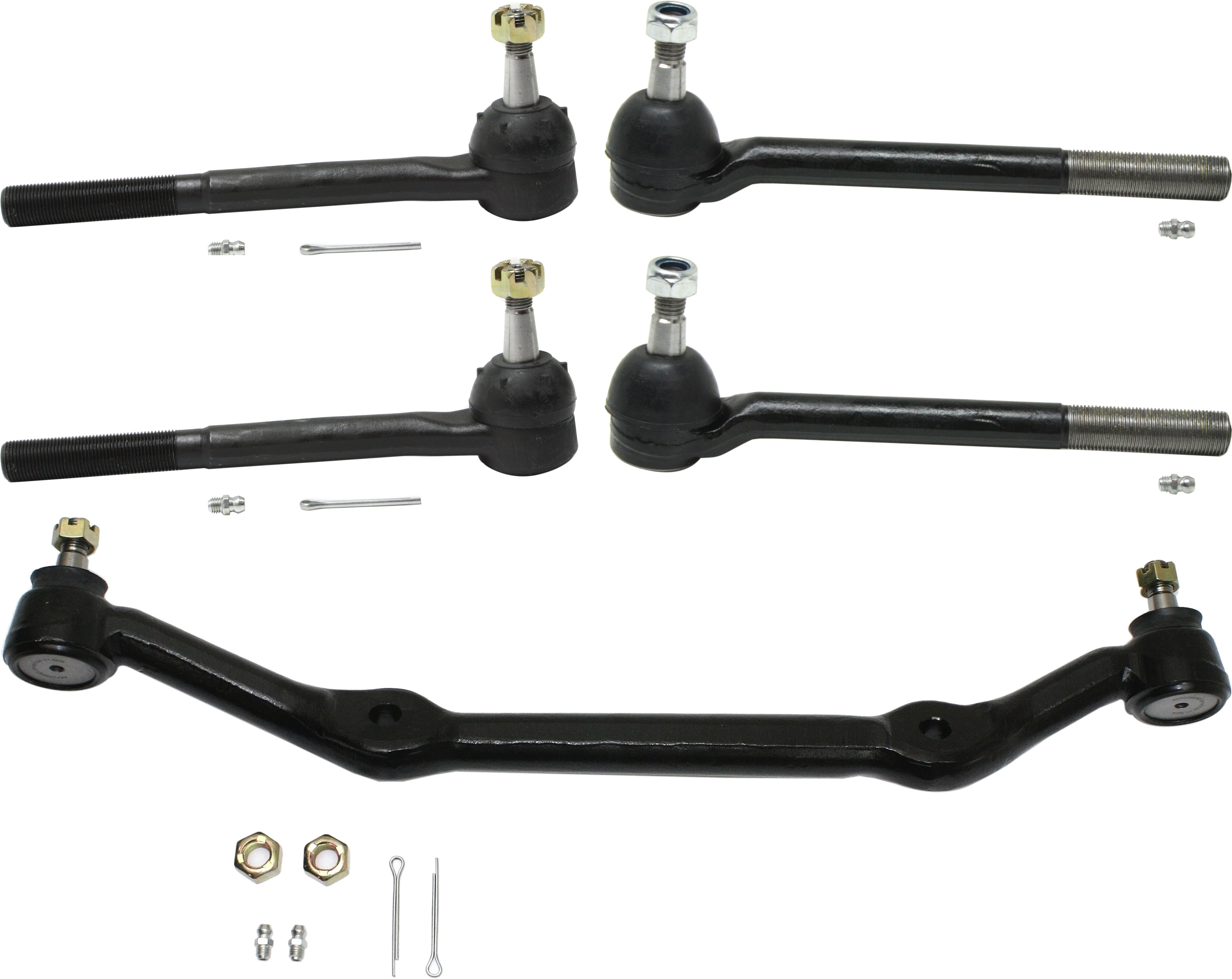 AM BLAZER 96-05 FRONT SUSPENSION KIT RH AND LH 5 pc Kit with Center Link and Tie Rod Ends SKU KIT 082714-06 OEM 346322-1386001-2721591-4351065