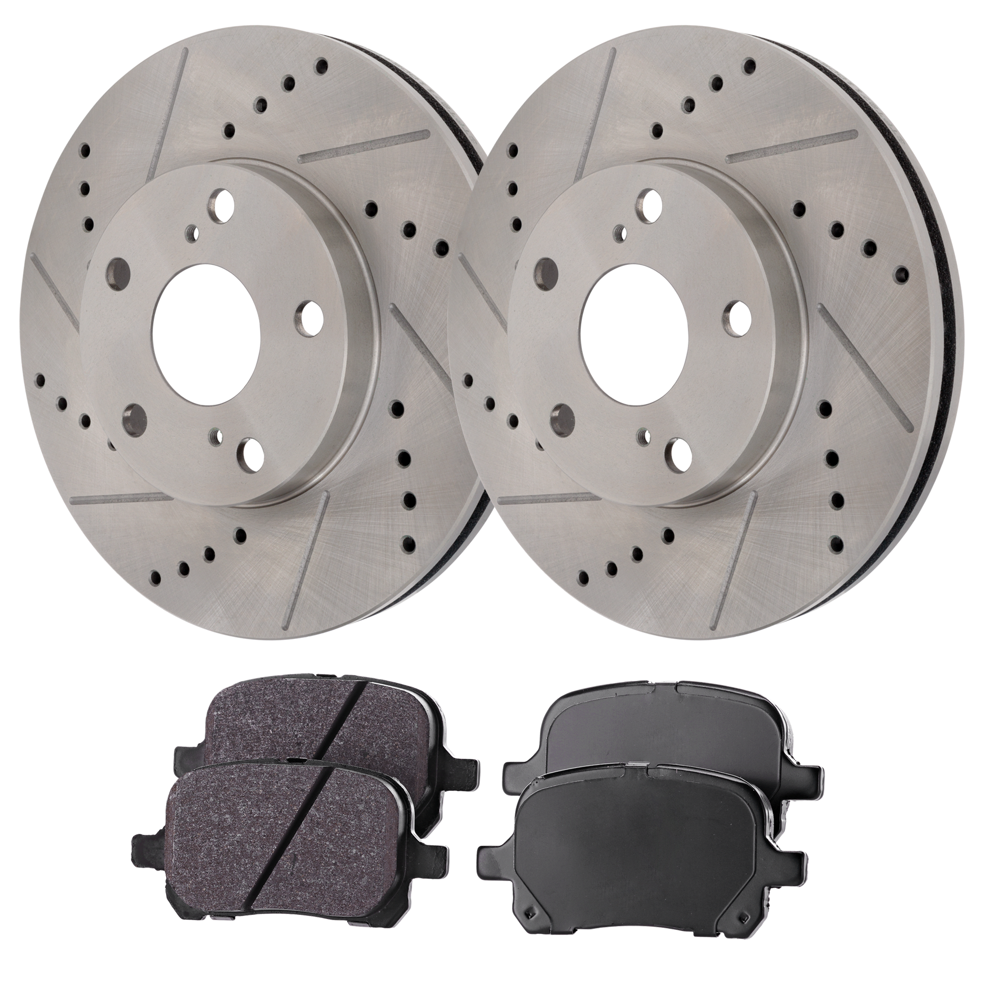 AM AVALON 00-04 CAMRY 99-01 FRONT BRAKE DISC AND PAD KIT 2 Wheel Set SKU KIT 082722-09 OEM 368-19784-19949-25358-31050-31