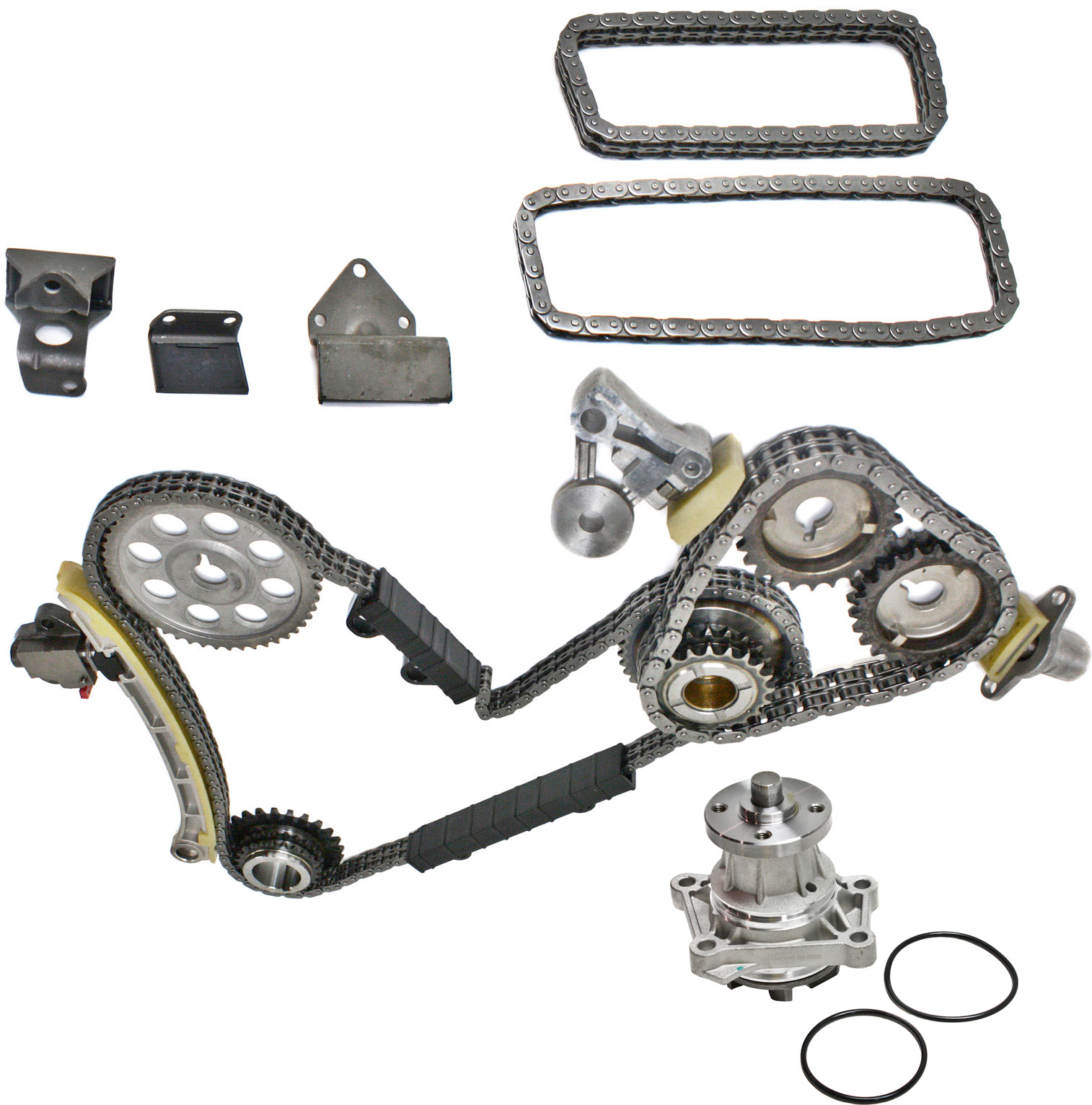 AM GRAND VITARA 99-05 XL 7-02-06 TIMING CHAIN KIT 2 pc Kit with Water Pump SKU KIT 082913-03 OEM 19325-20767-26385-42285-96175
