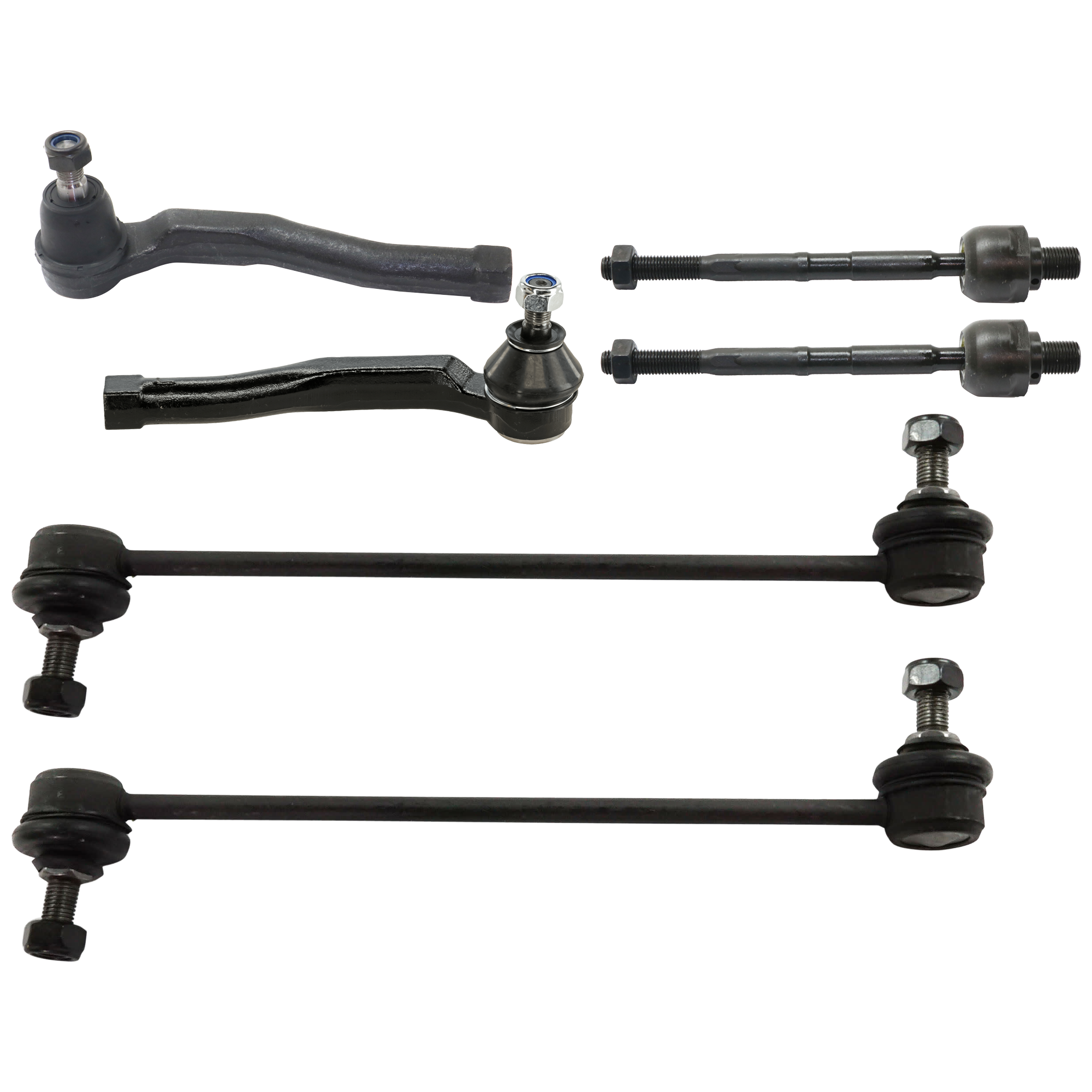 AM AVEO 04-11 FRONT SUSPENSION KIT RH AND LH 6 pc Kit with Sway Bar Links and Tie Rod Ends SKU KIT 082917-20 OEM 1015643-2651726-5451517-545152