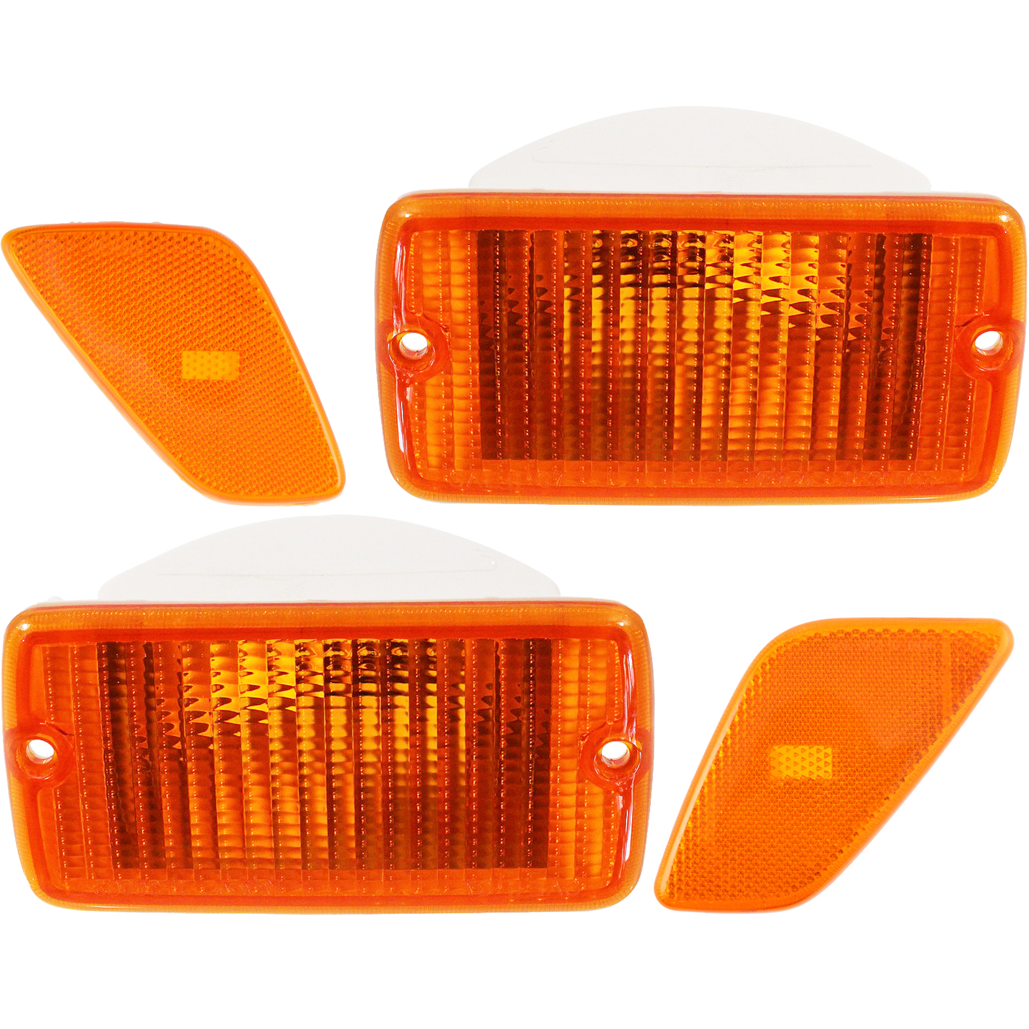 AM WRANGLER 01-06 SIGNAL LAMP RH AND LH 4 pc Kit with Side Markers SKU KIT 082918-15 Partslink CH2521141 CH2520141 CH2550120 CH2551120 OEM 55156488AB 55157032AA 55156489