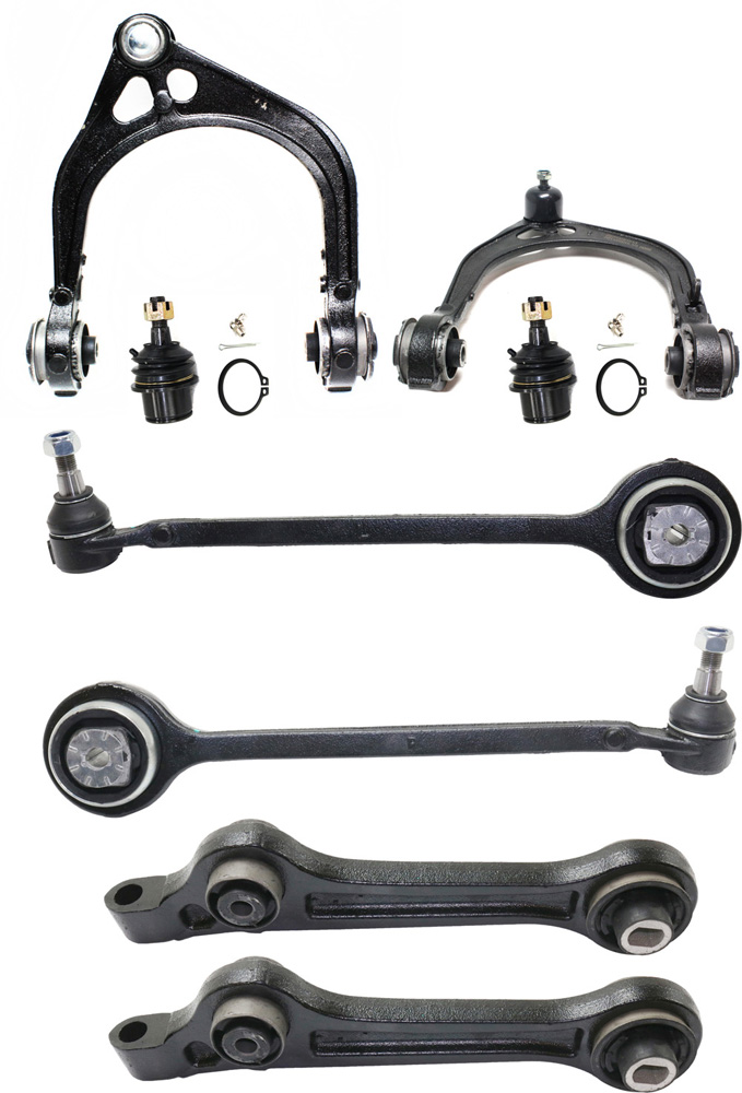 AM CHALLENGER 11-22 FRONT CONTROL ARM KIT RH AND LH Upper and Lower Forward and Rearward w ball joint s 8 pc Kit with Ball Joint SKU KIT 082918-21 OEM 2601744-5051433-45D2442-46D244