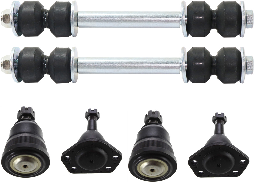 AM BLAZER 95-05 GRAND AM 78-80 FRONT SUSPENSION KIT RH AND LH 6 pc kit with Ball Joints and Sway Bar Links SKU KIT 083018-07 OEM 10268-282008-286021-305135