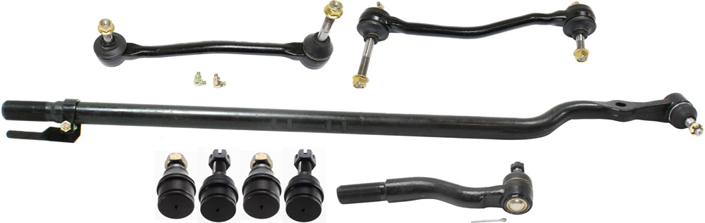 AM EXCURSION 00-05 FRONT SUSPENSION KIT RH AND LH 8 pc kit with Ball Joints Sway Bar Links and Tie Rod Ends SKU KIT 083117-09 OEM 10339-104273-2601248-260164
