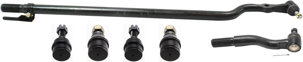 AM F 250 F 350 SUPER DUTY 99-04 EXCURSION 00-05 FRONT SUSPENSION KIT RH AND LH 6 pc kit with Ball Joints and Tie Rod Ends SKU KIT 083117-10 OEM 10339-104273-2601248-2601646-4