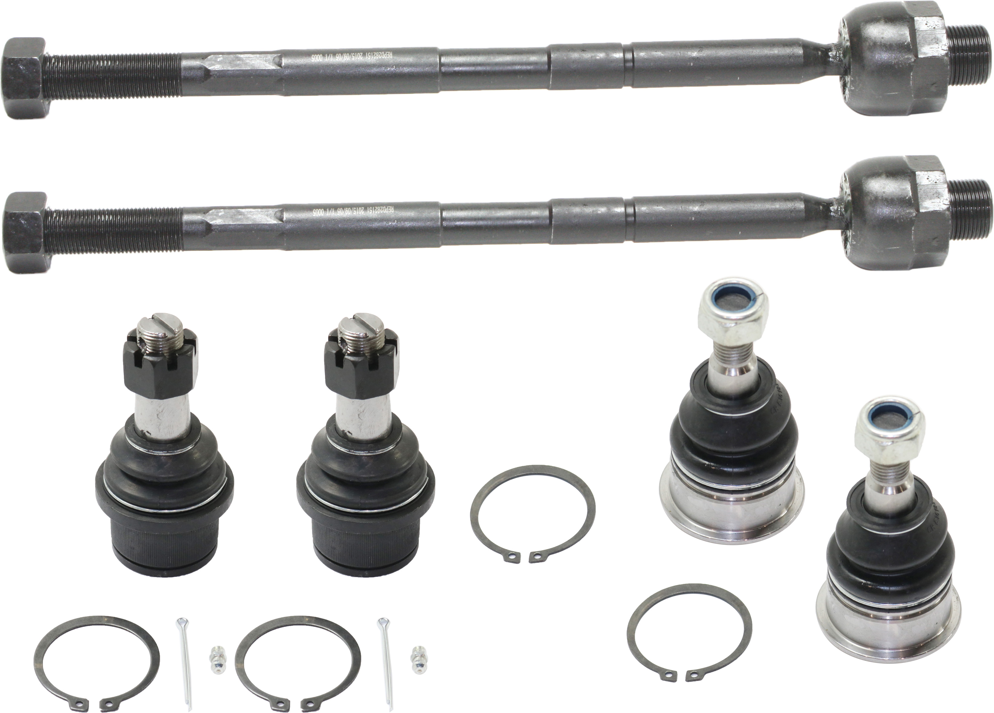 AM RAM 2500-3500 P U 06-13 FRONT SUSPENSION KIT RH AND LH 6 pc kit with Ball Joints and Tie Rod Ends SKU KIT 083117-12 OEM 2601669-5001134-5174041AA 5174