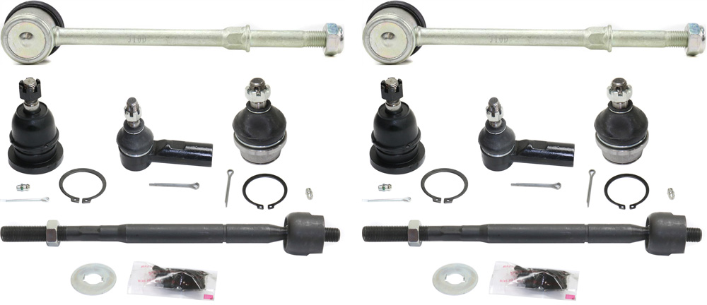 AM TACOMA 05-15 FRONT SUSPENSION KIT RH AND LH 10 pc kit with Ball Joints Sway Bar Links and Tie Rod Ends SKU KIT 083117-44 OEM 260-173-650-514-271-000-000-000-000