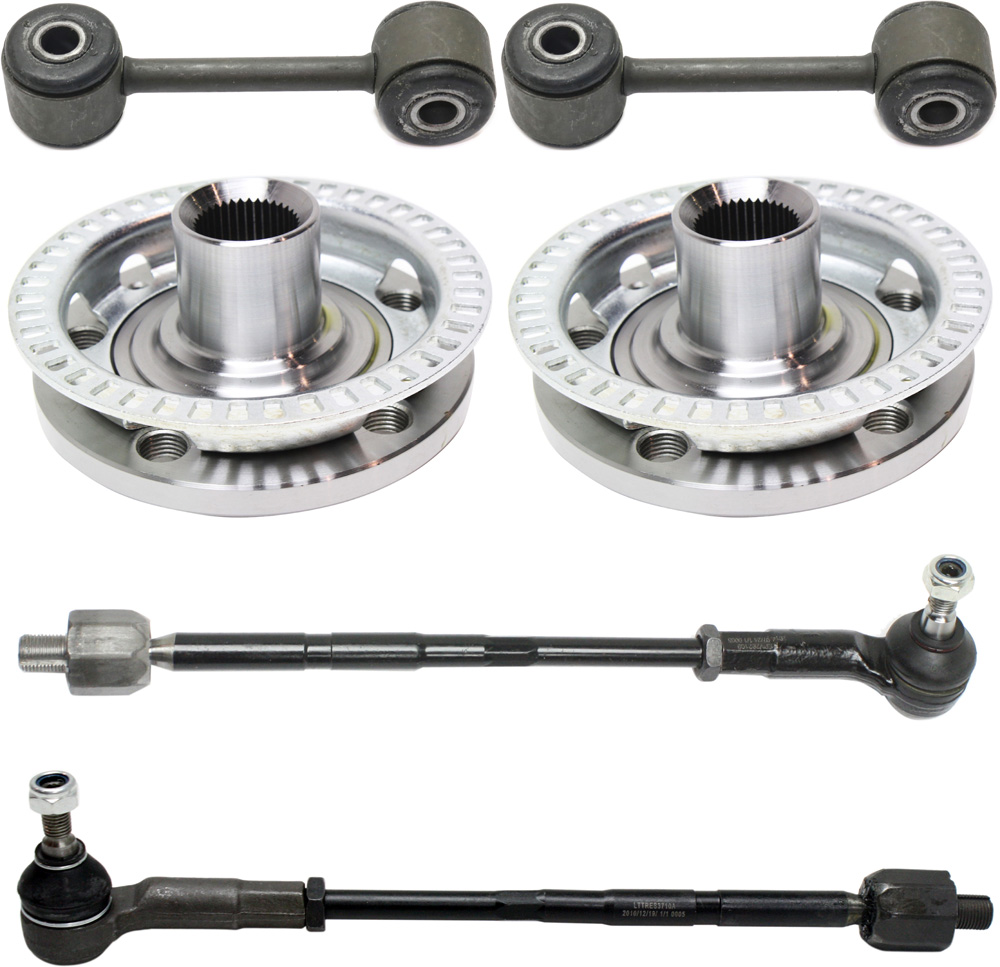 AM BEETLE JETTA 00-01 SUSPENSION KIT RH AND LH 6 pc Kit w Sway Bar Links Tie Rod Assemblys and Wheel Hubs SKU KIT 083117-62 OEM 1J0411315G 1014497 N1067-1J042