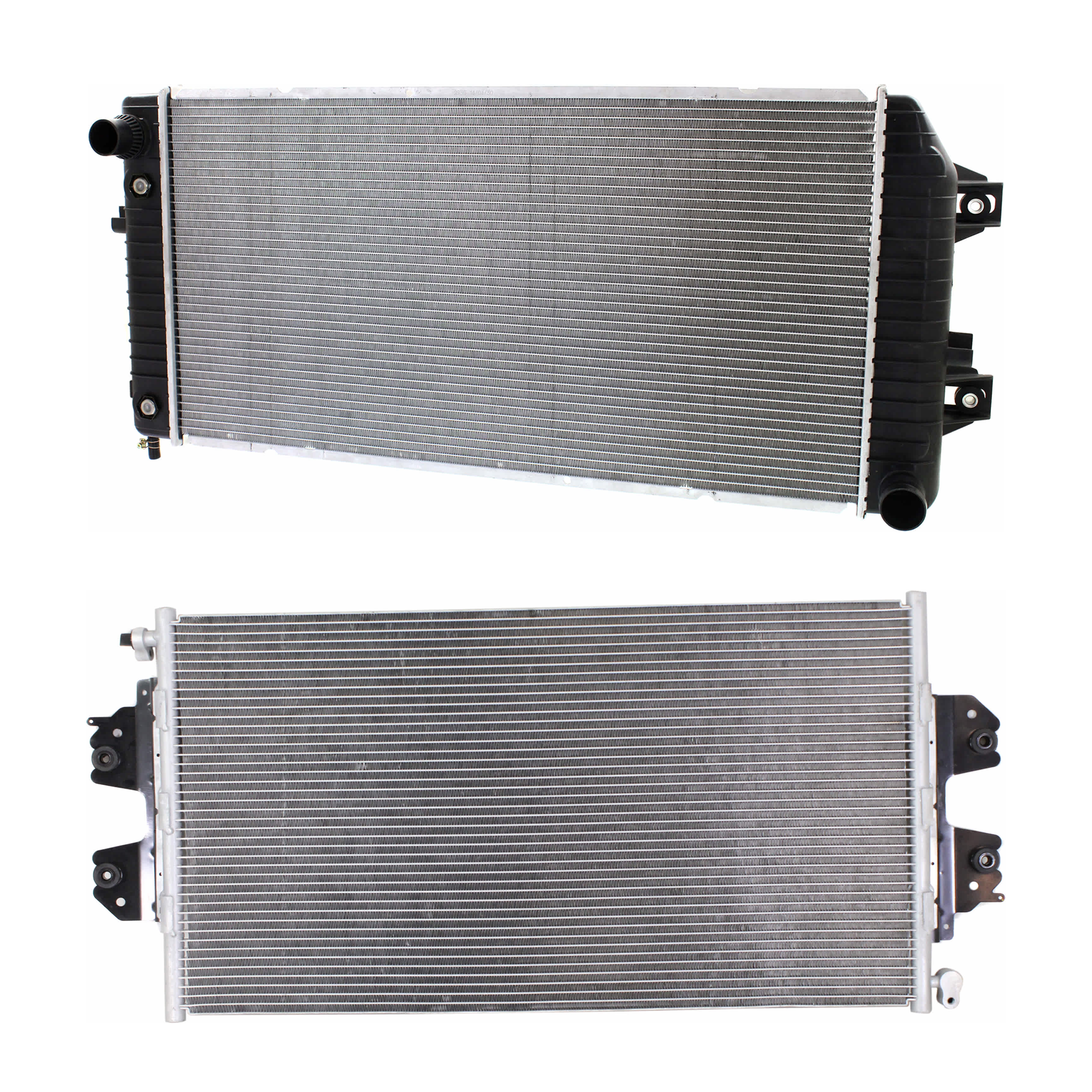 AM EXPRESS 2500-06-21 SAVANA 2500-3500-06-16 A C CONDENSER RADIATOR KIT 2 pc kit 2.8L 6.6L Eng. 4 and 8 Cyl. SKU KIT 083124-103 Partslink GM3030250 GM3010518 OEM 23469929-22805590