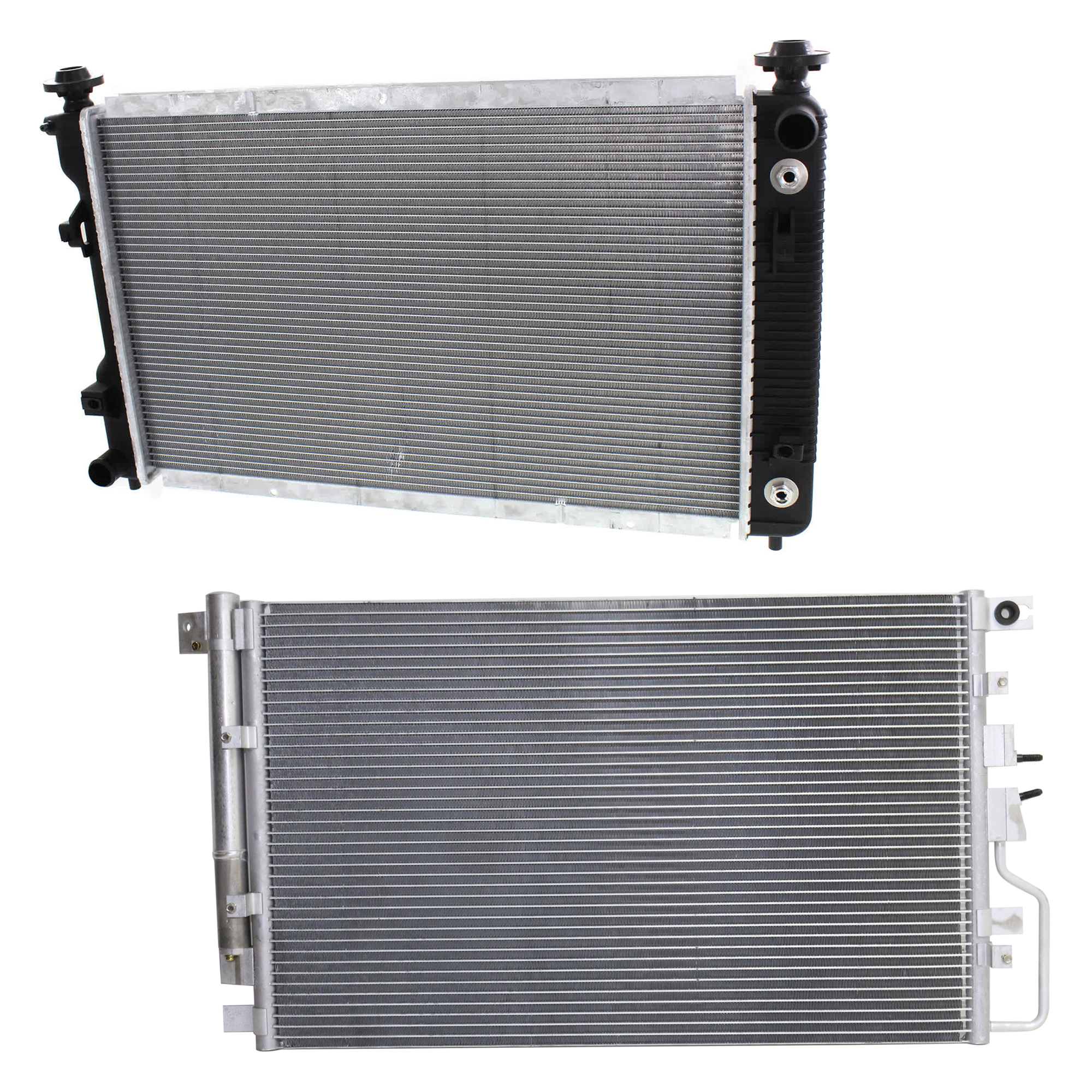 AM EQUINOX TERRAIN 16-17 A C CONDENSER RADIATOR KIT 2 pc kit 3.6L Eng. 6 Cyl. SKU KIT 083124-122 Partslink GM3030316 GM3010533 OEM 23400197-25952758
