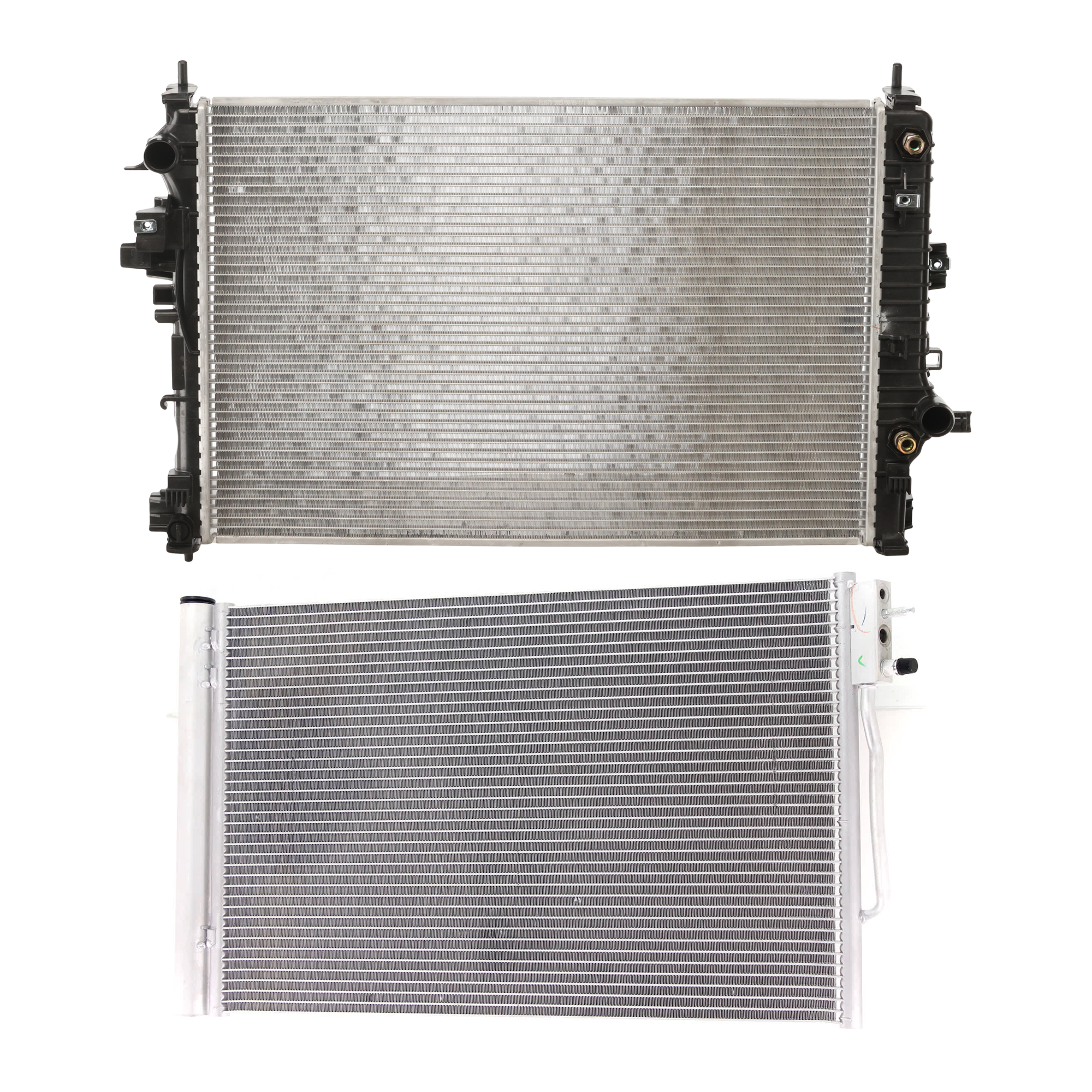 AM MALIBU 16-20 A C CONDENSER RADIATOR KIT 2 pc kit 2.0L Eng. 4 Cyl. SKU KIT 083124-76 Partslink GM3030313 GM3010584 OEM 84297681-84153744-23336320