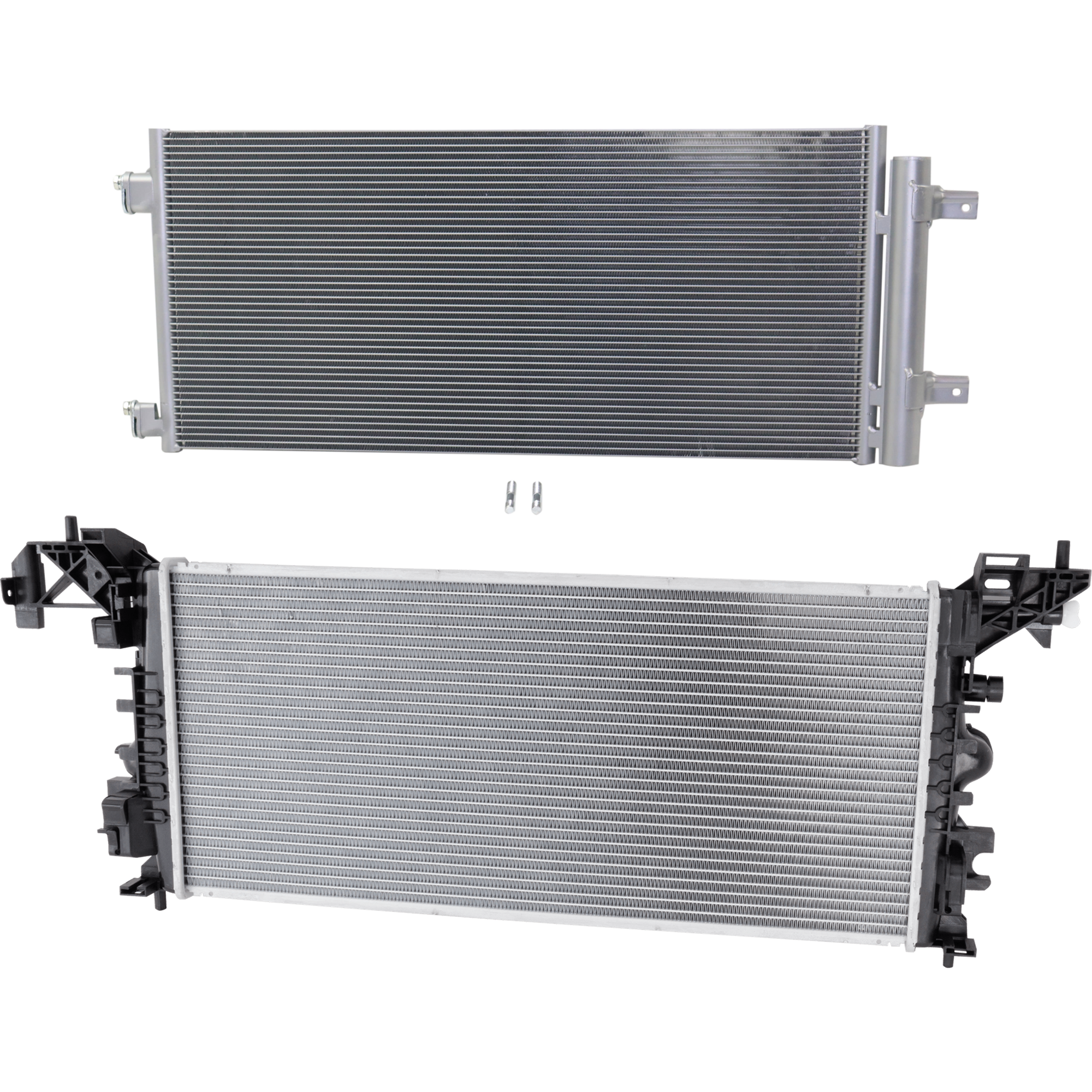 AM CRUZE 16-17 CRUZE 17-17 A C CONDENSER RADIATOR KIT 2 pc kit 1.4L 1.6L Eng. 4 Cyl. SKU KIT 083124-77 Partslink GM3030317 GM3010592 OEM 39011385-39126594