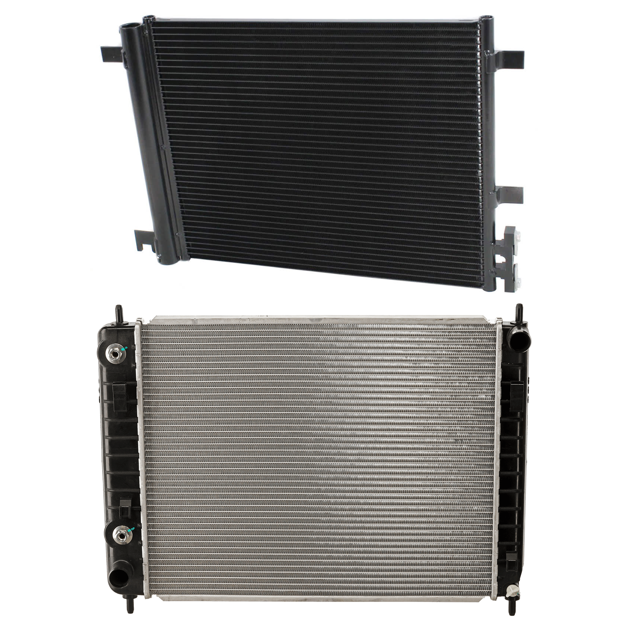 AM HHR 06-11 HHR 06-10 A C CONDENSER RADIATOR KIT 2 pc kit 2.2L 2.4L Eng. 4 Cyl. SKU KIT 083124-92 Partslink GM3030273 GM3010501 OEM 20889194-22727322