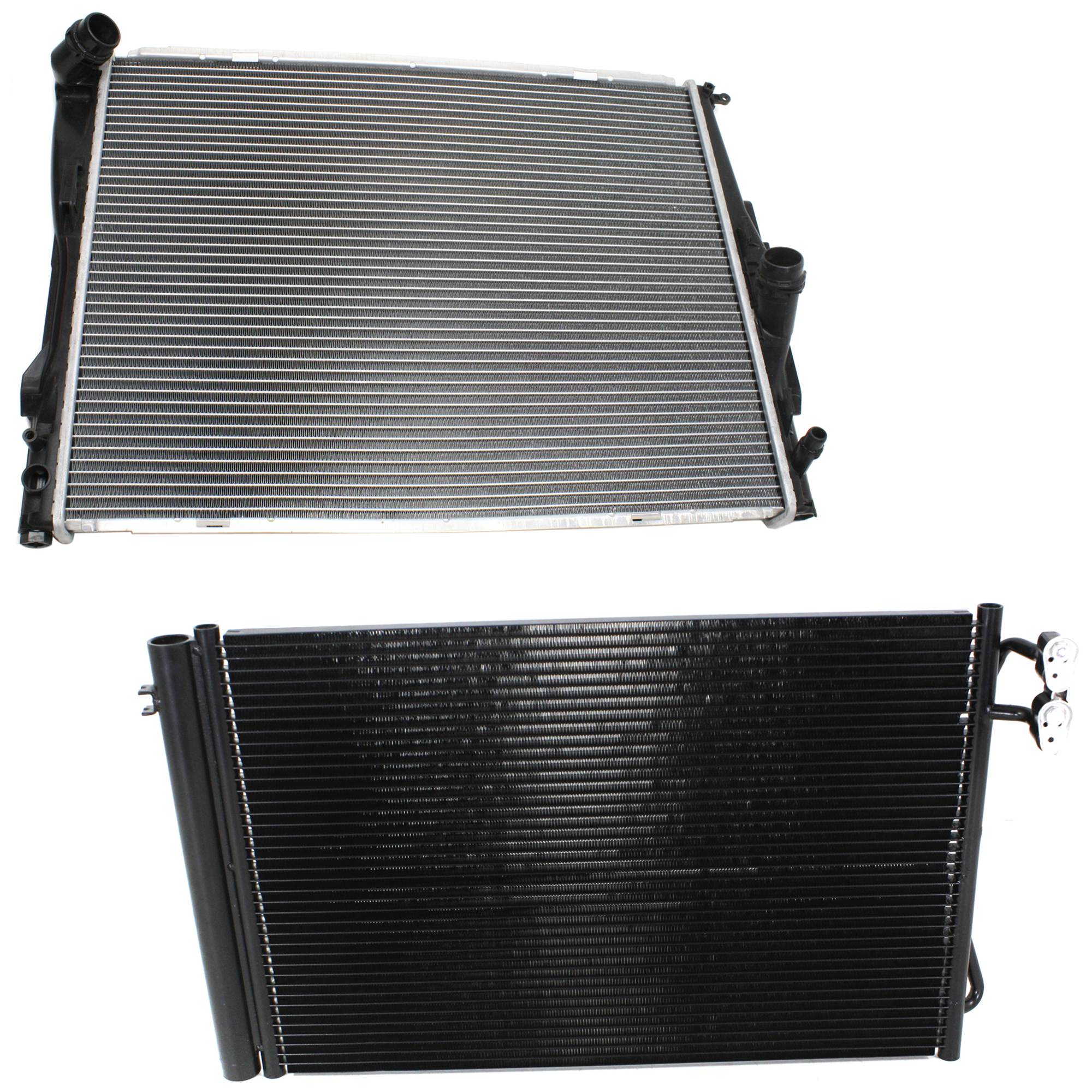 AM 328I 07-13-328I XDRIVE 09-13 RADIATOR FAN ASSEMBLY Auto Trans 6 Cyl 3.0L Eng. 2 pc kit with A C Condenser and Radiator SKU KIT 090123-119 Partslink BM3000148 BM3030124 OEM 17117559273-64539229022