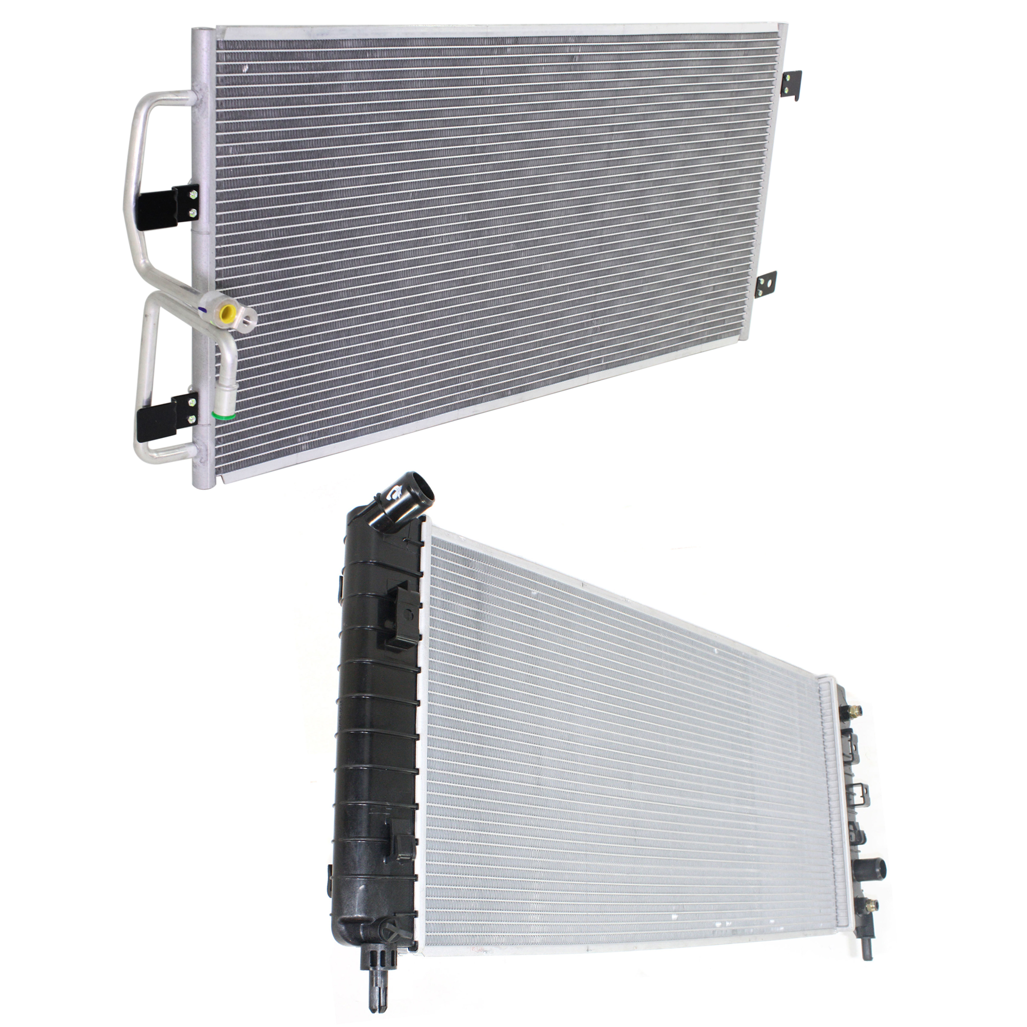 AM ALLURE LACROSSE 05-05 RADIATOR 2 pc kit 6 Cyl 3.6L Eng. with A C Condenser SKU KIT 090123-124 Partslink GM3010490 GM3030254 OEM 10344419-19130292