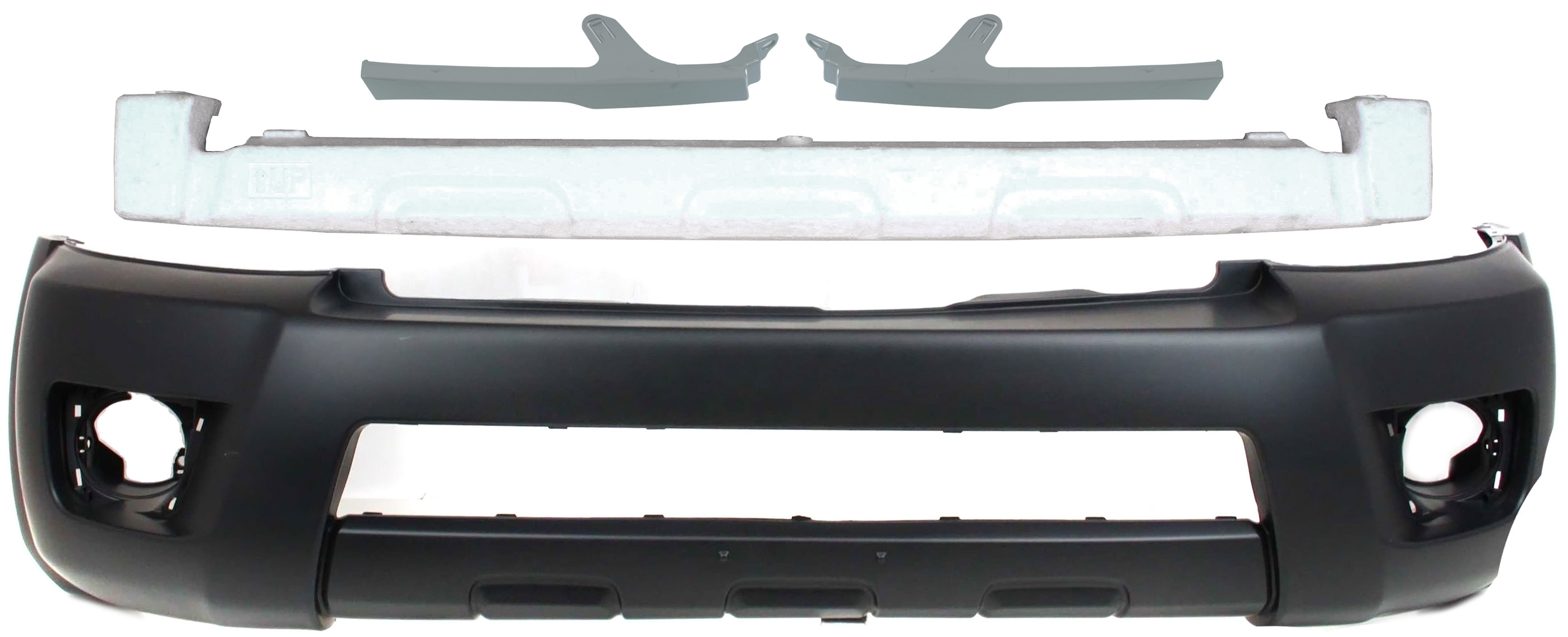 AM 4RUNNER 06-09 FRONT BUMPER COVER 4 pc Kit Primed With Fog Light Holes Limited Sport SR5 Models with Bumper Absorber and Headlight Fillers SKU KIT 090417-07 Partslink TO1000326 TO1070152 OEM 5211935903-5261135020-52513350