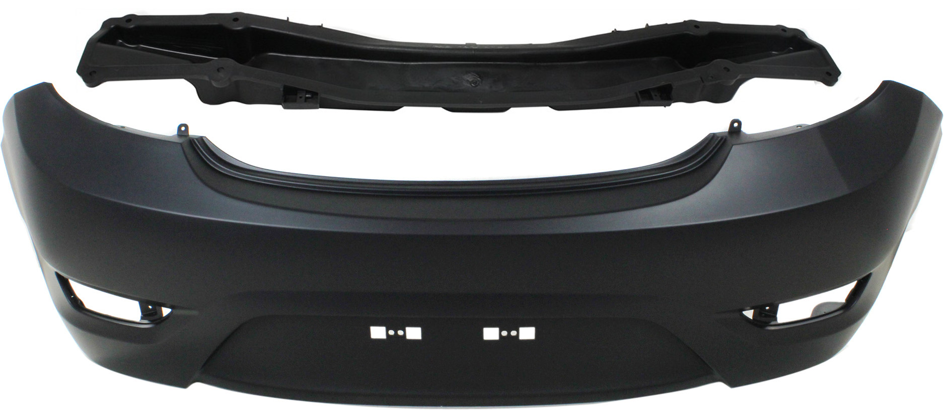 AM ACCENT 12-17 REAR BUMPER COVER 2 pc Kit with Bumper Reinforcement SKU KIT 090417-35 Partslink HY1100183 HY1106149 OEM 866111R200-866311R210