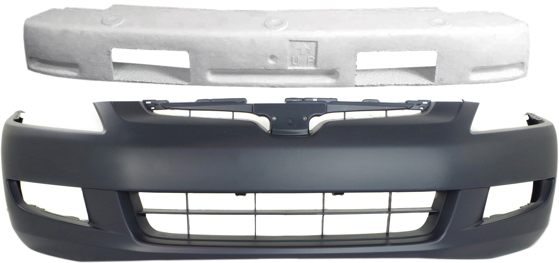 AM ACCORD 03-05 FRONT BUMPER COVER 2 pc Kit with Bumper Absorber SKU KIT 090417-40 Partslink HO1000212 HO1070134 OEM 04711SDPA90ZZ 71170SDNA00