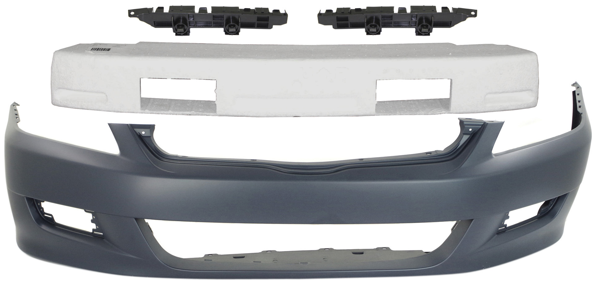 AM ACCORD 06-07 FRONT BUMPER COVER 4 pc Kit with Bumper Absorber and Bumper Retainers SKU KIT 090417-43 Partslink HO1000234 HO1070139 HO1042101 HO1042116 HO1043101 HO1043116 OEM 04711SDNA81ZZ 71170SDNA10-7119