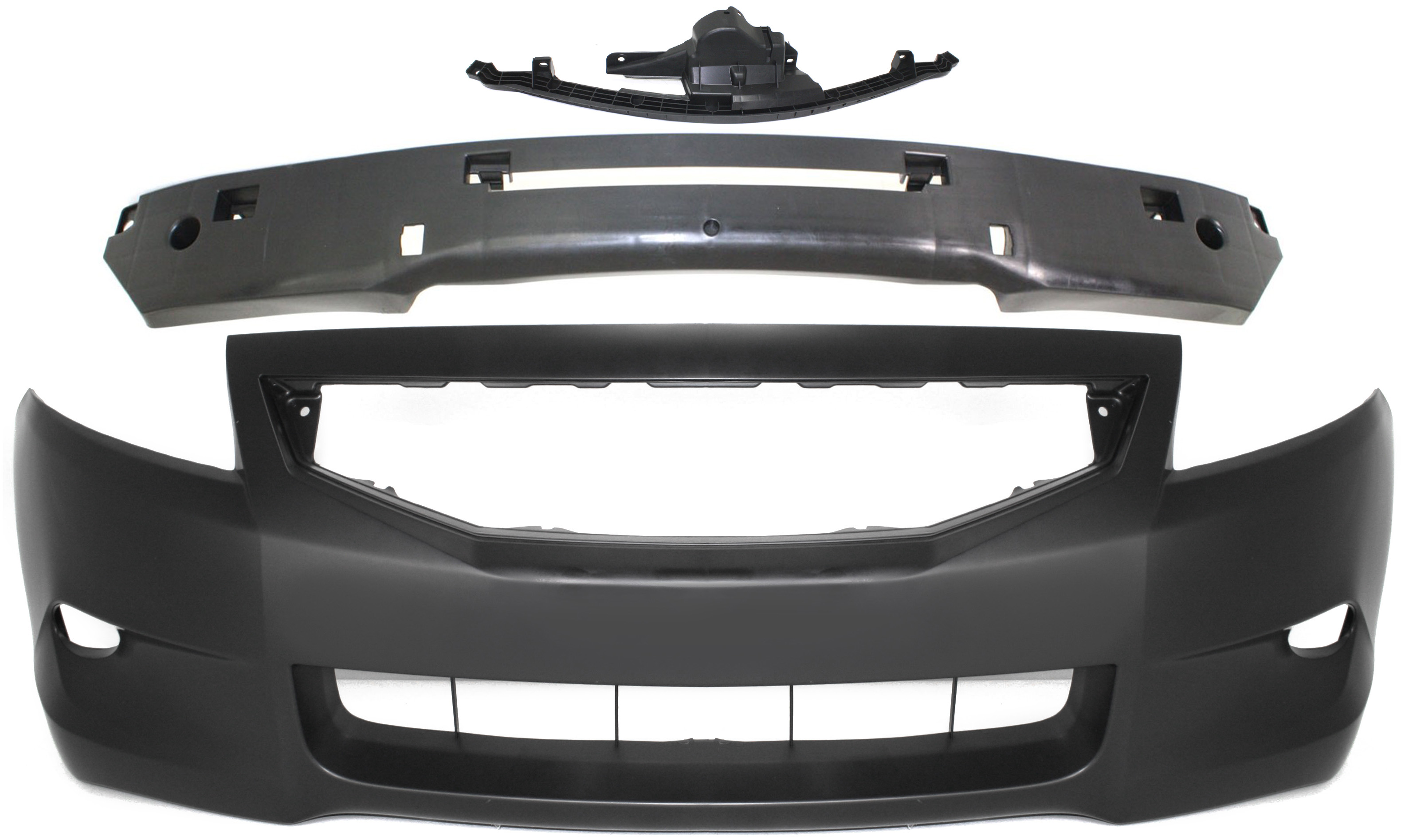 AM ACCORD 08-10 FRONT BUMPER COVER 3 pc Kit with Bumper Absorber and Bumper Retainer SKU KIT 090417-48 Partslink HO1000256 HO1070149 HO1041107 OEM 04711TE0A90ZZ 71172TE0A00-7110