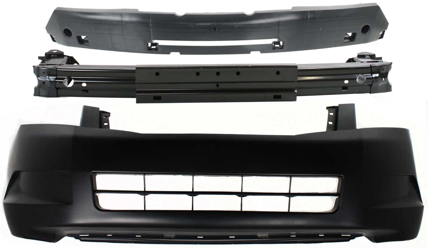 AM ACCORD 08-10 FRONT BUMPER COVER 3 pc Kit with Bumper Absorber and Bumper Reinforcement SKU KIT 090417-51 Partslink HO1000254 HO1070148 HO1006177 OEM 04711TA0A90ZZ 71172TA0K00-7113