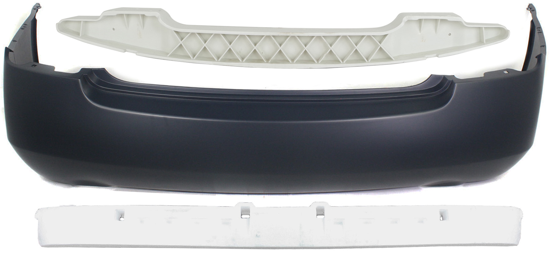 AM ALTIMA 02-06 REAR BUMPER COVER 3 pc Kit with Bumper Absorber and Bumper Reinforcement SKU KIT 090417-69 Partslink NI1100226 NI1170128 NI1106157 OEM 850228J140-850908J000-850328J0