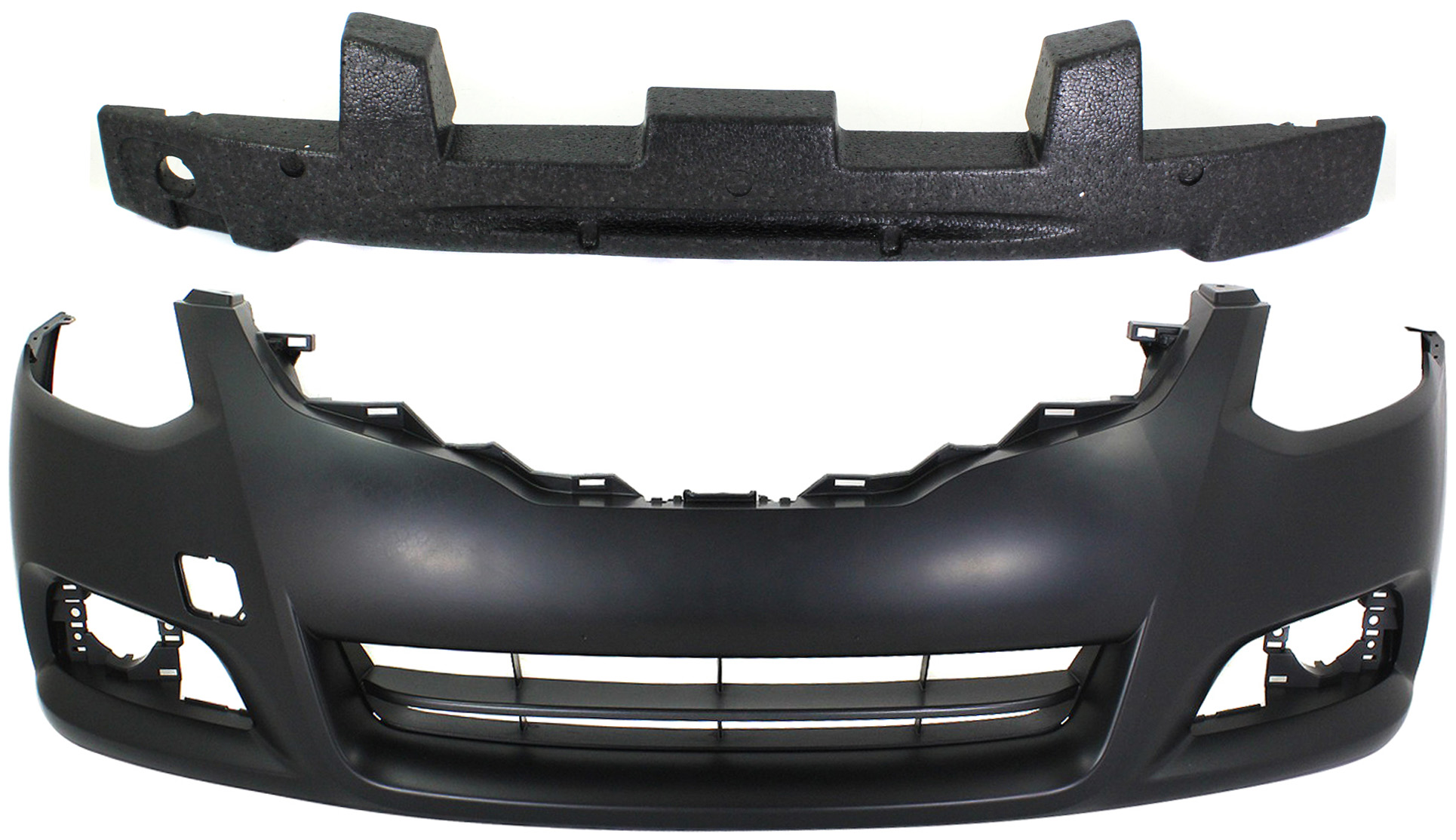 AM ALTIMA 10-13 FRONT BUMPER COVER 2 pc Kit with Bumper Absorber SKU KIT 090417-72 Partslink NI1000275 NI1070146 OEM 62022ZX10H 62090ZX10A