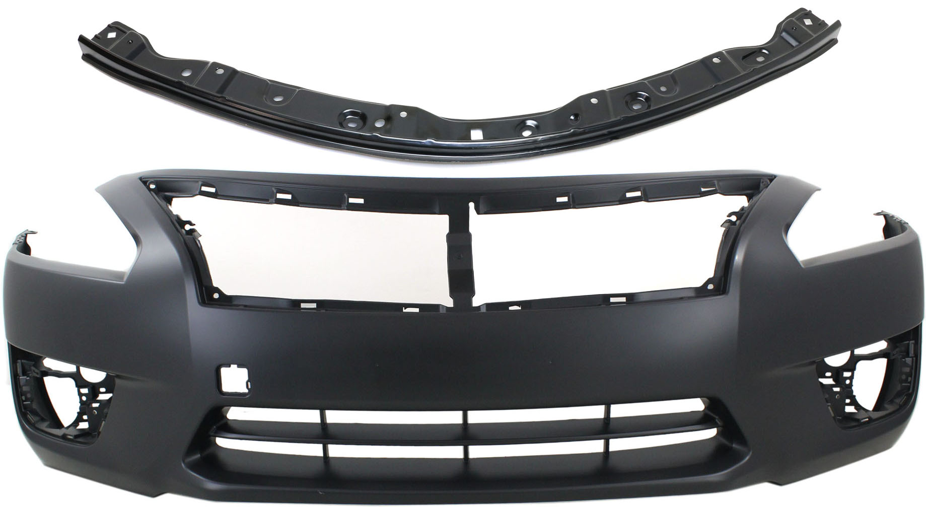 AM ALTIMA 13-15 FRONT BUMPER COVER 2 pc Kit with Bumper Retainer SKU KIT 090417-73 Partslink NI1000285 NI1031119 OEM 620223TA0H 622403TA0A