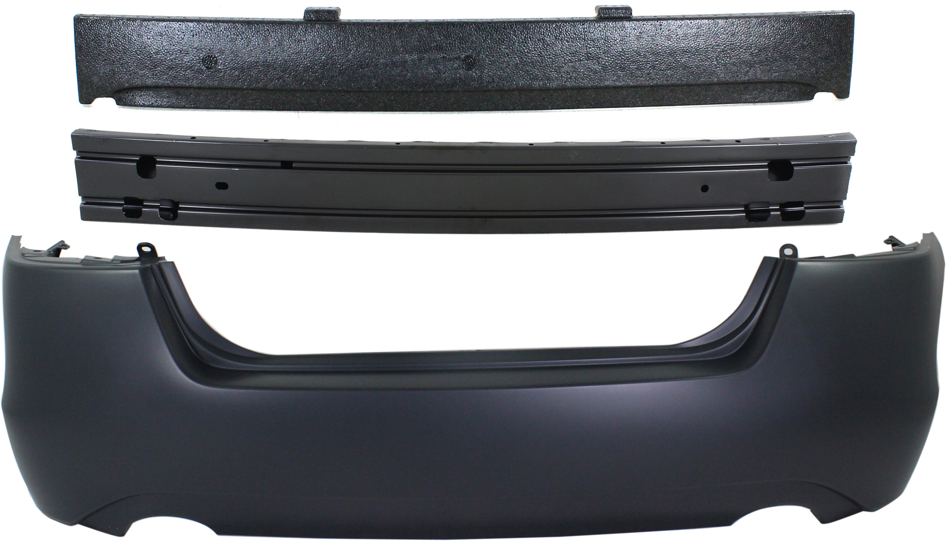 AM ALTIMA 13-15 REAR BUMPER COVER 3 pc Kit with Bumper Absorber and Bumper Reinforcement SKU KIT 090417-74 Partslink NI1100287 NI1170141 NI1106180 OEM 850223TA0H 850903TB1B 850323TB
