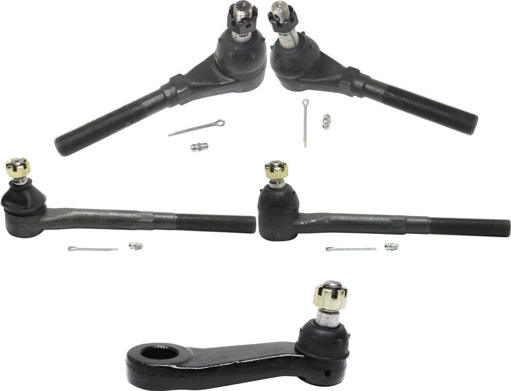 AM F SERIES 97-04 FRONT SUSPENSION KIT RH AND LH 5 pc kit with Pitman Arm and Tie Rod Ends SKU KIT 090517-46 OEM 190150-985502-2681666-4451063