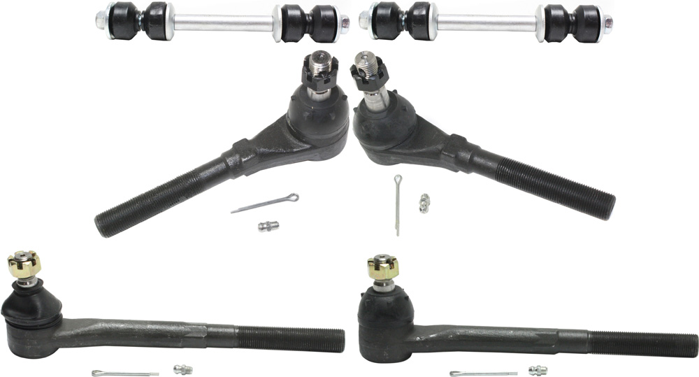 AM F SERIES 97-04 FRONT SUSPENSION KIT RH AND LH 6 pc kit with Sway Bar Links and Tie Rod Ends SKU KIT 090517-49 OEM 2651323-5451032-18228HD 45G003