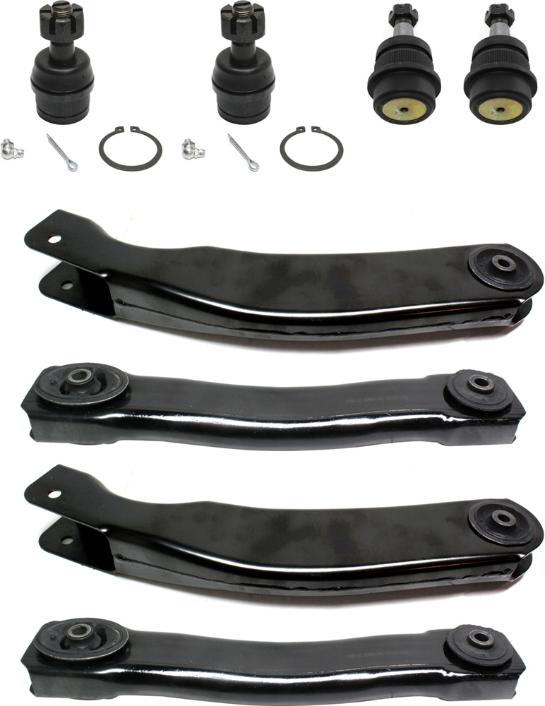 AM GRAND CHEROKEE 99-04 FRONT CONTROL ARM KIT RH AND LH Upper and Lower 8 pc kit with Ball Joints SKU KIT 090518-02 OEM 104301-2601554-5051292-45D2292