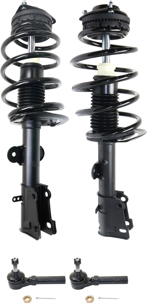 AM TOWN COUNTRY GRAND CARAVAN 08-10 FRONT SUSPENSION KIT RH AND LH 4 pc kit with Loaded Struts and Tie Rod Ends SKU KIT 090518-06 OEM 68042864AA 68033952AA 68156146