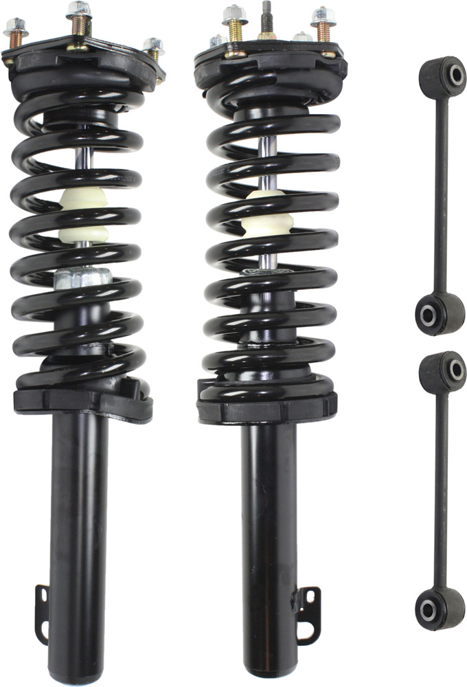 AM COMMANDER 06-10 GRAND CHEROKEE 05-10 FRONT SUSPENSION KIT RH AND LH 4 pc Kit with Loaded Struts and Sway Bar Links SKU KIT 090518-09 OEM 11211-815361-92140147-27015118