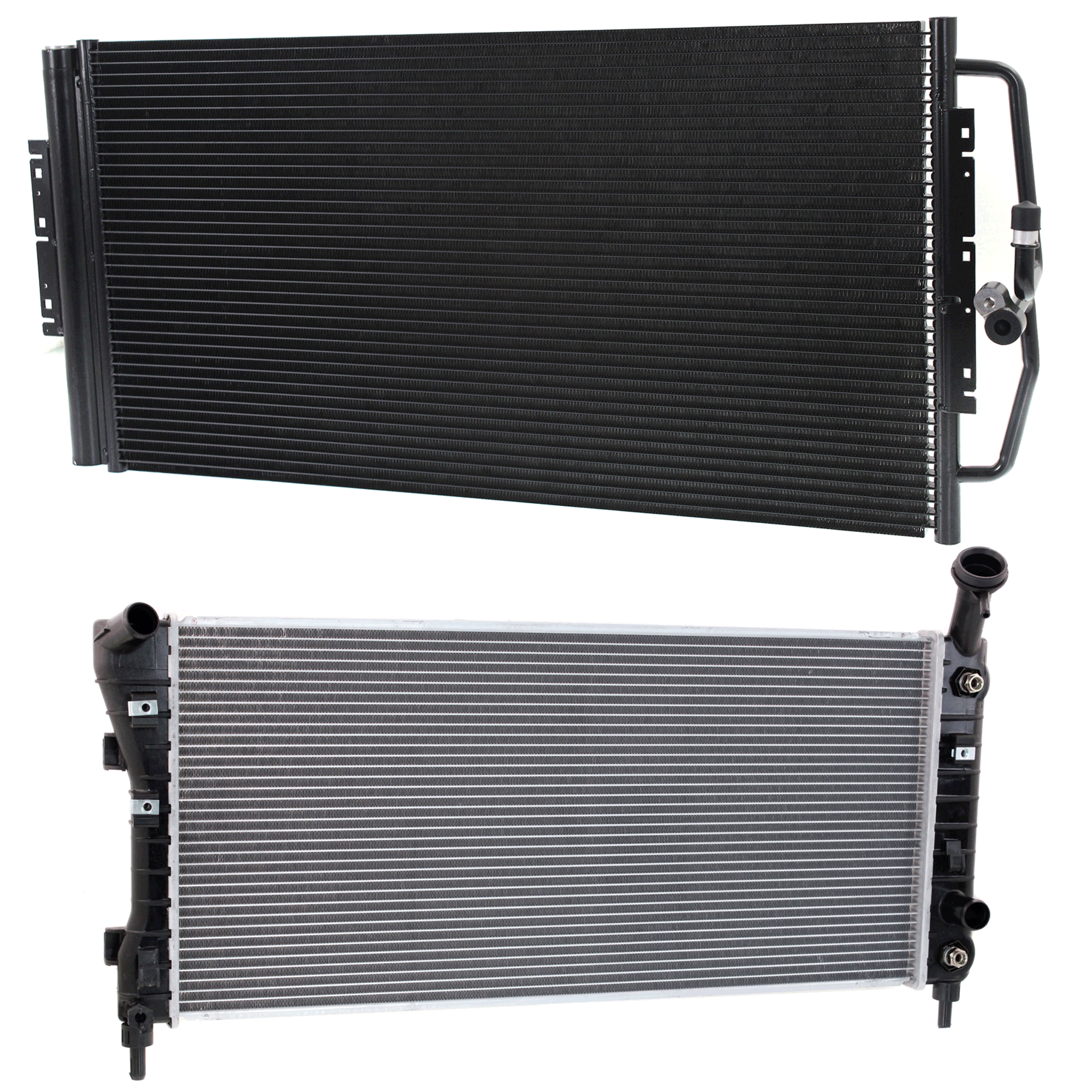 AM ALLURE LACROSSE 06-09 RADIATOR 2 pc kit 6 Cyl 3.8L Engine w A C Condenser SKU KIT 090523-01 Partslink GM3010431 GM3030267 OEM 15140506-89019322