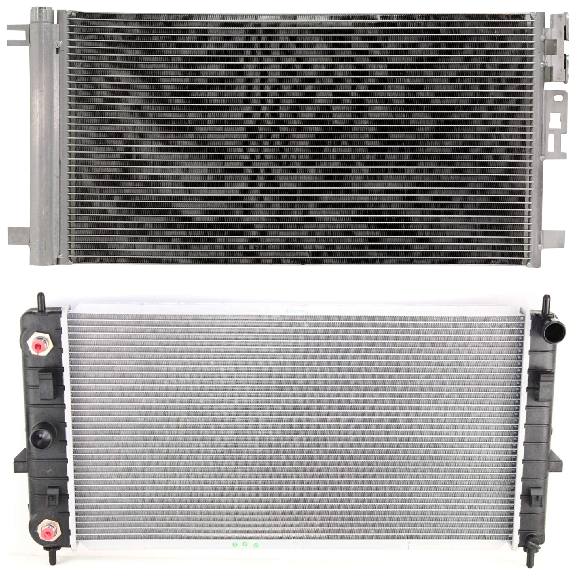 AM COBALT 05-10 ION 03-07 RADIATOR 2 pc kit Auto Manual Trans 4 Cyl 2.0L 2.2L 2.4L Engine w A C Condenser SKU KIT 090523-03 Partslink GM3010489 GM3030251 OEM 52482167-20841583