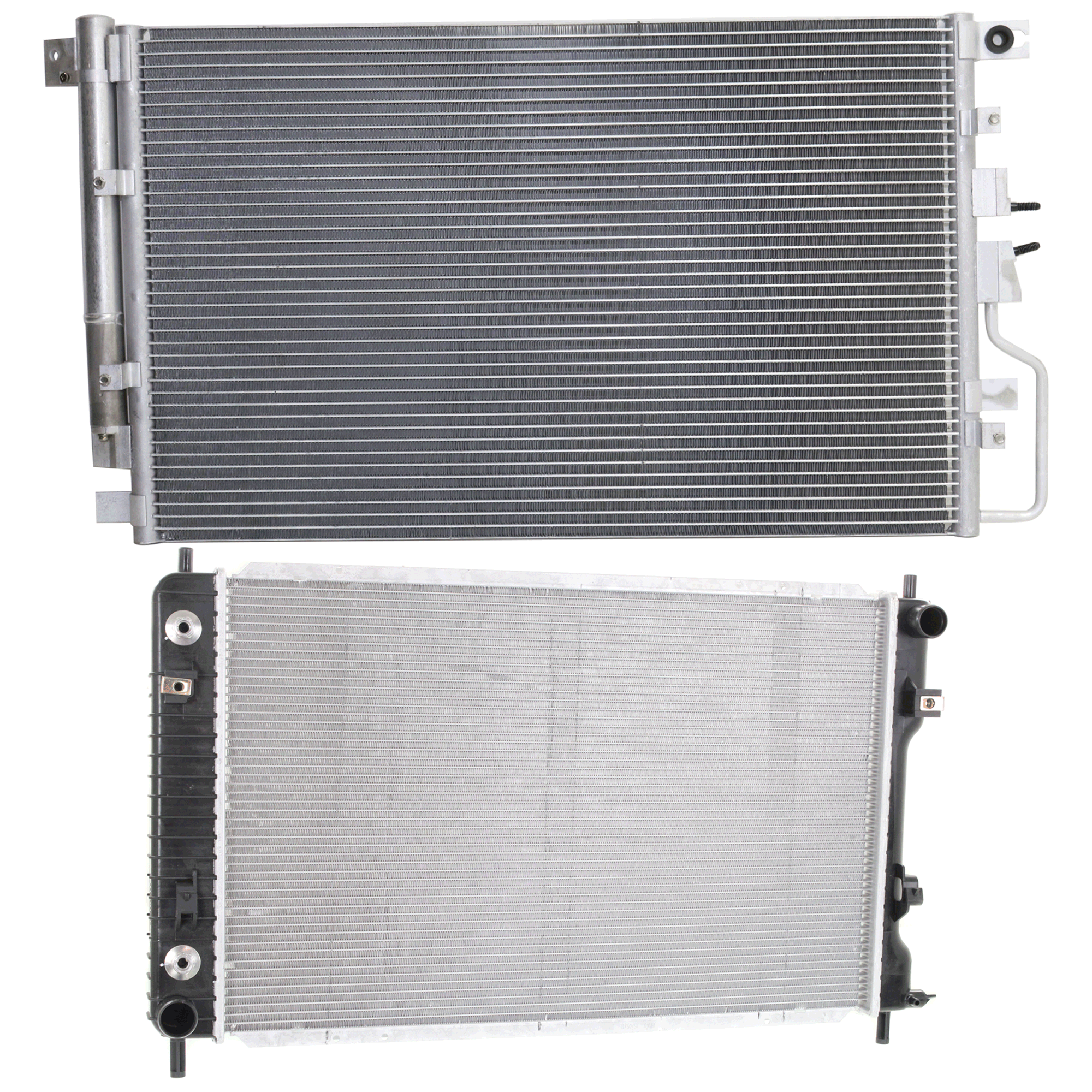 AM TERRAIN EQUINOX 16-17 RADIATOR 2 pc kit 4 Cyl 2.4L Engine w A C Condenser SKU KIT 090523-05 Partslink GM3010532 GM3030316 OEM 25952759-23400197