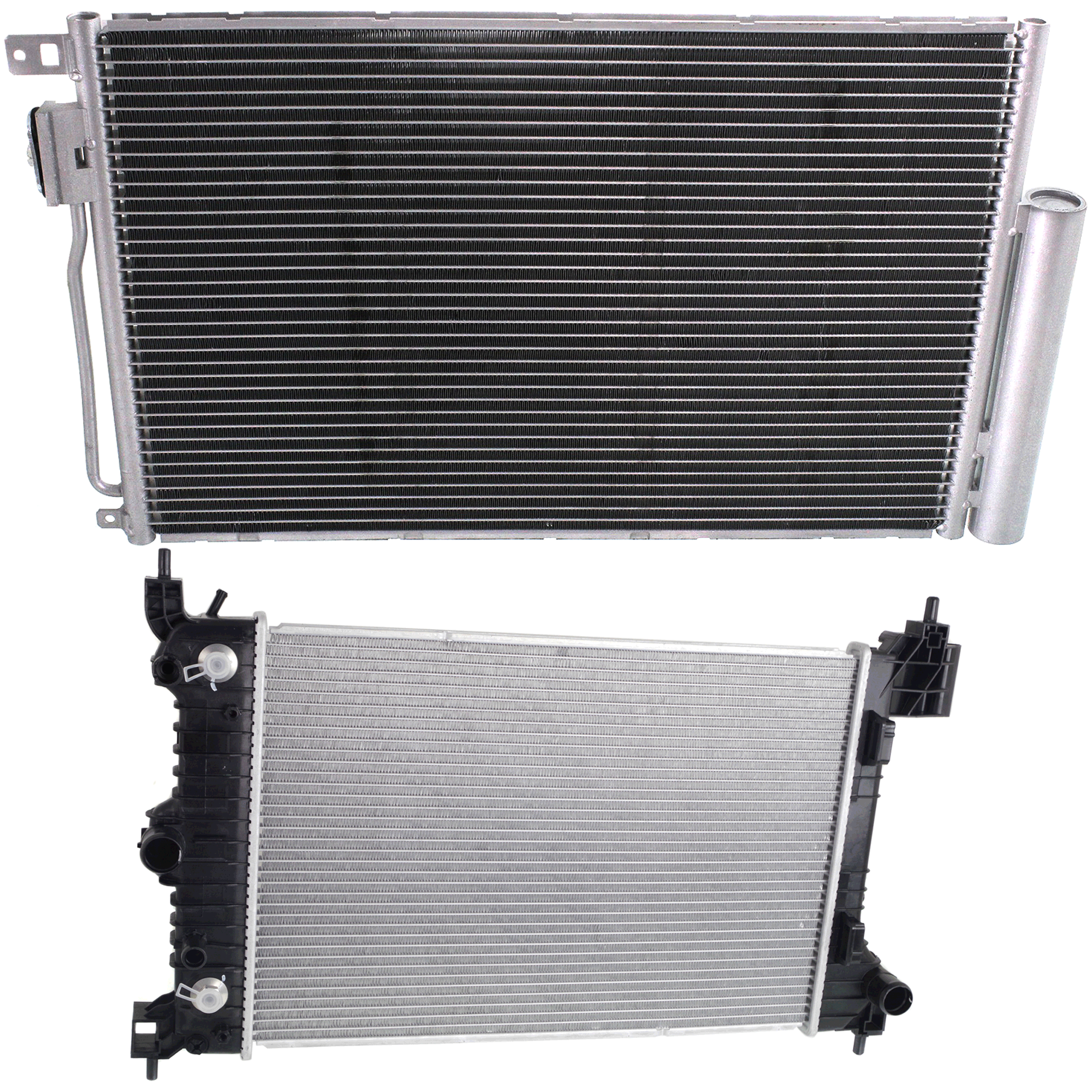 AM SONIC 12-18 RADIATOR 2 pc kit Auto Trans 4 Cyl 1.8L Engine w A C Condenser SKU KIT 090523-14 Partslink GM3010546 GM3030296 OEM 95316047-95286873