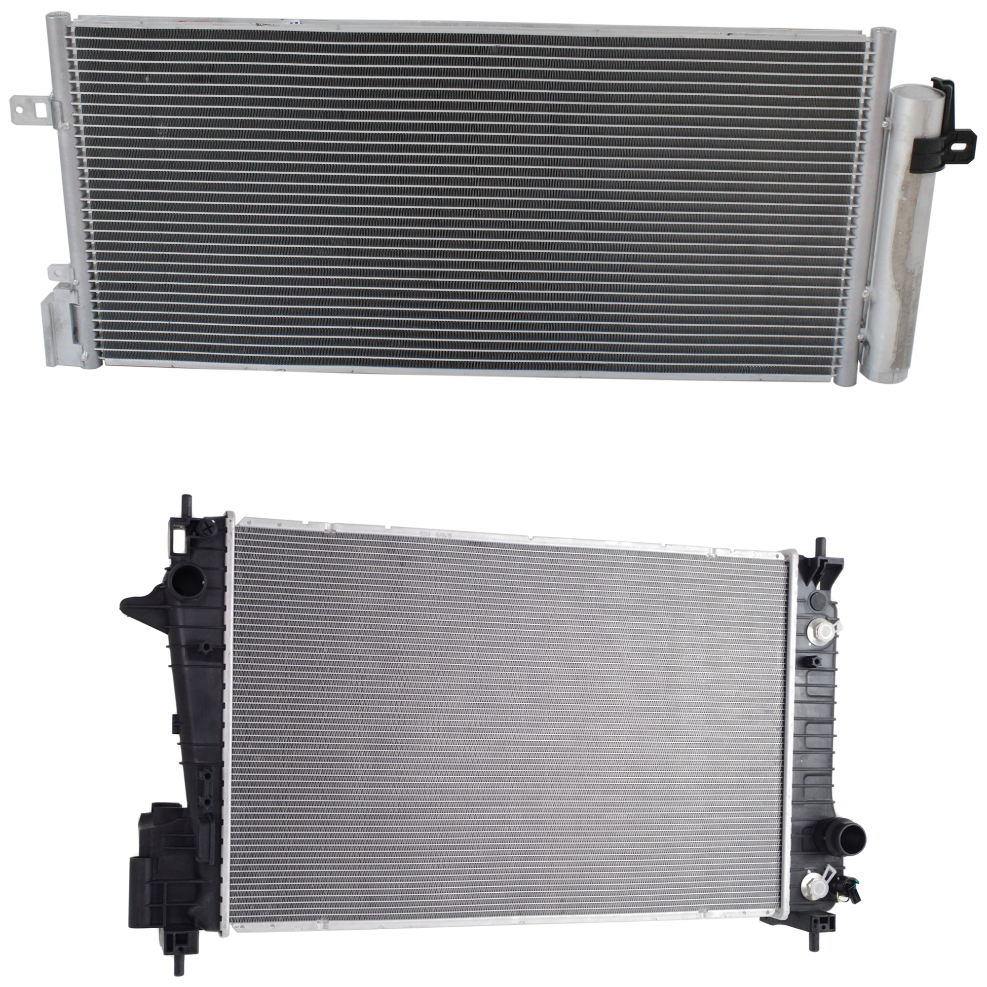 AM SONIC 12-20 RADIATOR 2 pc kit Auto Trans 4 Cyl 1.4L Engine w A C Condenser SKU KIT 090523-15 Partslink GM3010570 GM3030295 OEM 95316049-96945774