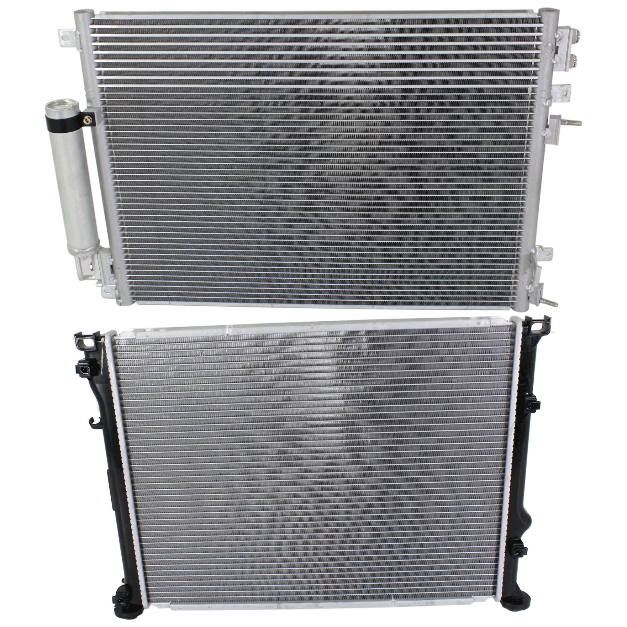 AM CHRYSLER 300 MAGNUM 05-08 RADIATOR 2 pc kit 6-8 Cyl 2.7L 3.5L 5.7L Engine w A C Condenser SKU KIT 090523-20 Partslink CH3010314 CH3030210 OEM 5137692AA 5137693AE 5137693AD