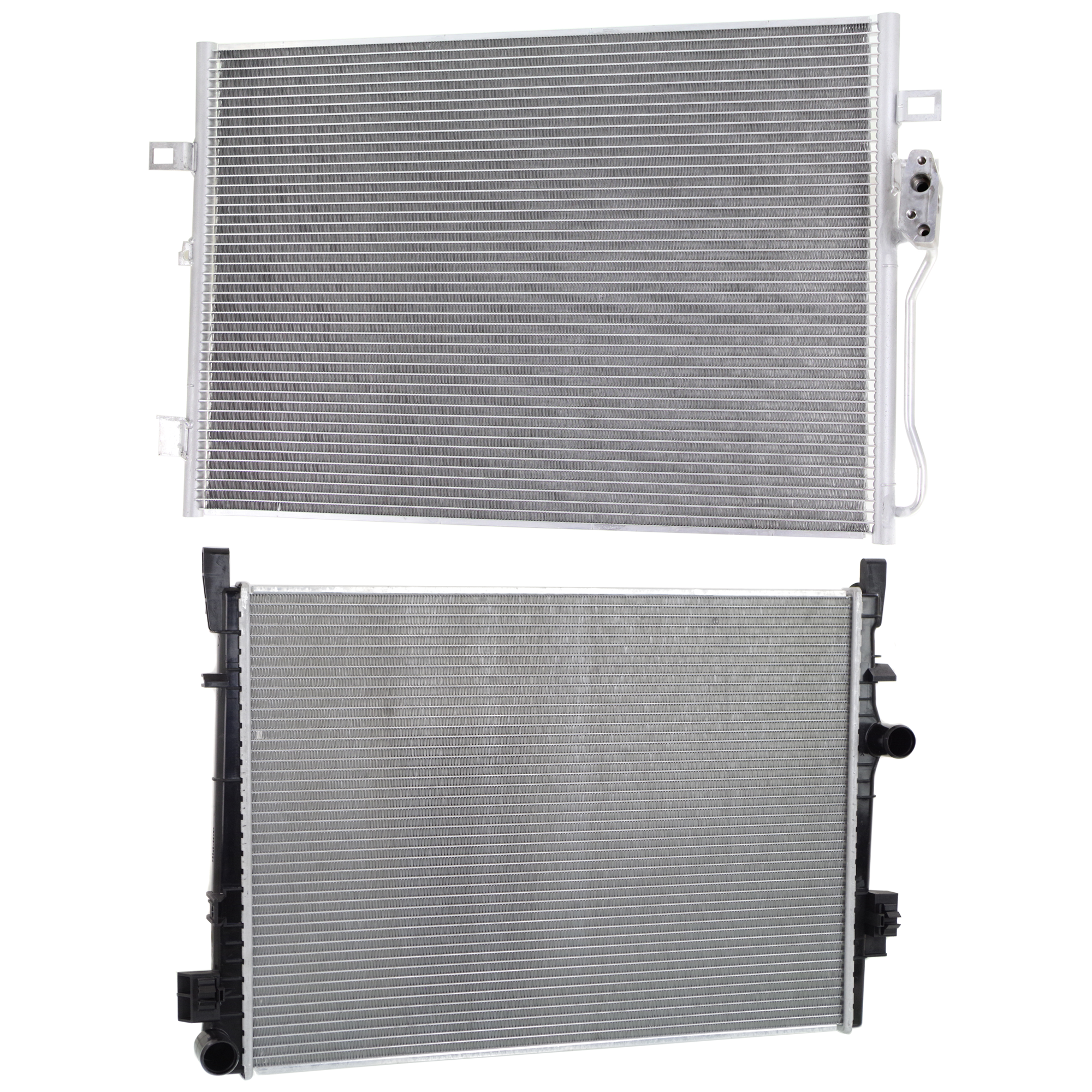 AM JOURNEY 11-20 RADIATOR 2 pc kit 4-6 Cyl 2.4L 3.6L Engine w A C Condenser SKU KIT 090523-40 Partslink CH3010348 CH3030249 OEM 68038238AB 68102117AA