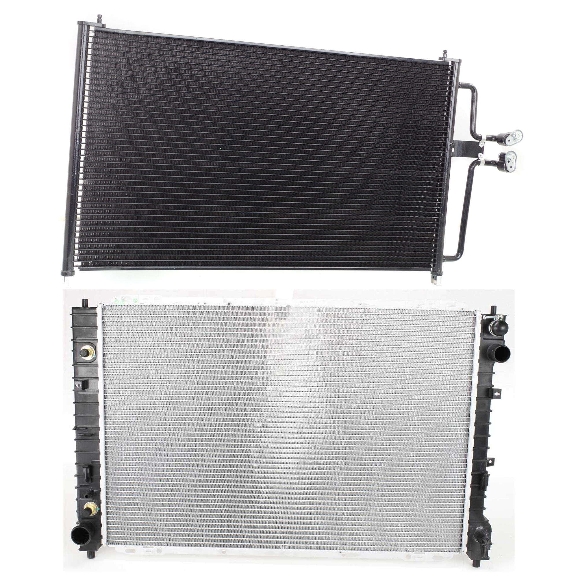 AM ESCAPE MARINER 05-07 RADIATOR 2 pc kit 6 Cyl 3.0L Engine w A C Condenser SKU KIT 090523-54 Partslink FO3010138 FO3030202 OEM 6L8Z8005LA ZZC215200-7L8Z19712