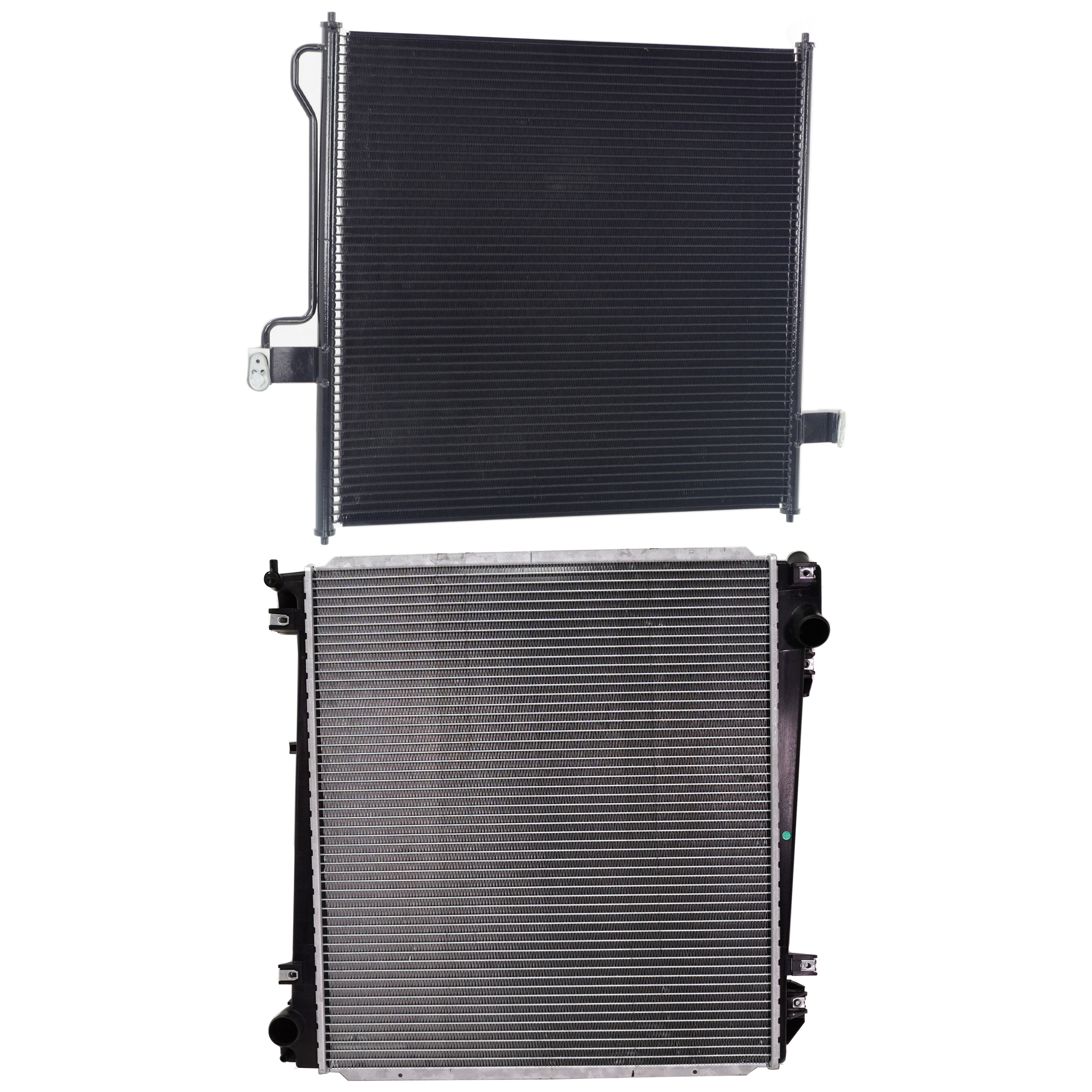 AM EXPLORER MOUNTAINEER 02-05 RADIATOR 6-8 Cyl 4.0L 4.6L Engine w A C Condenser SKU KIT 090523-57 Partslink FO3010146 FO3030139 OEM 3L2Z8005AA 1L2Z19712AA