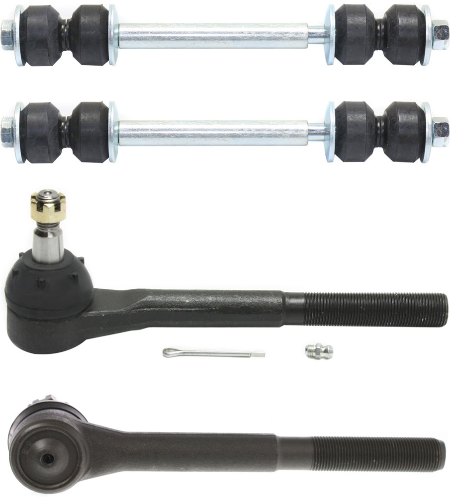 AM EXPRESS SAVANA VAN 96-02 FRONT SUSPENSION KIT 6 pc Kit w Sway Bar Links and Tie Rod Ends SKU KIT 090617-02 OEM 684012-2651318-5451028-1596392